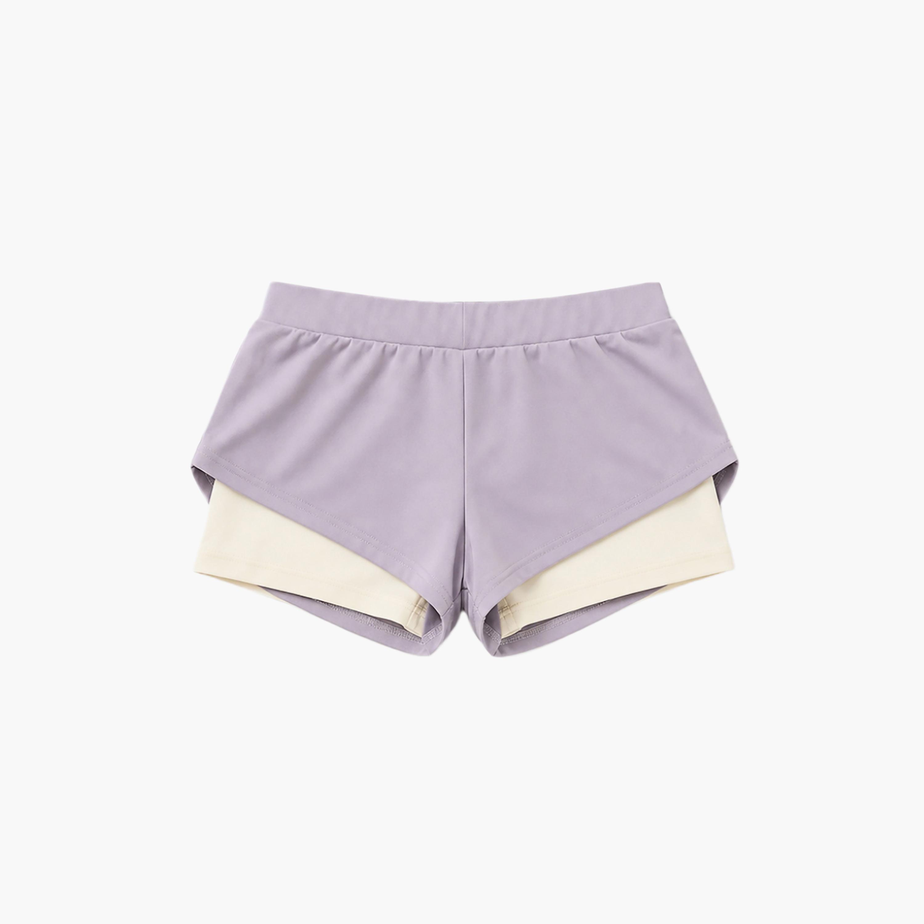 Babyqlo Solid Short Sleeves Swim T-shirt & Shorts Set-girls-clothing-swimwear-image-6