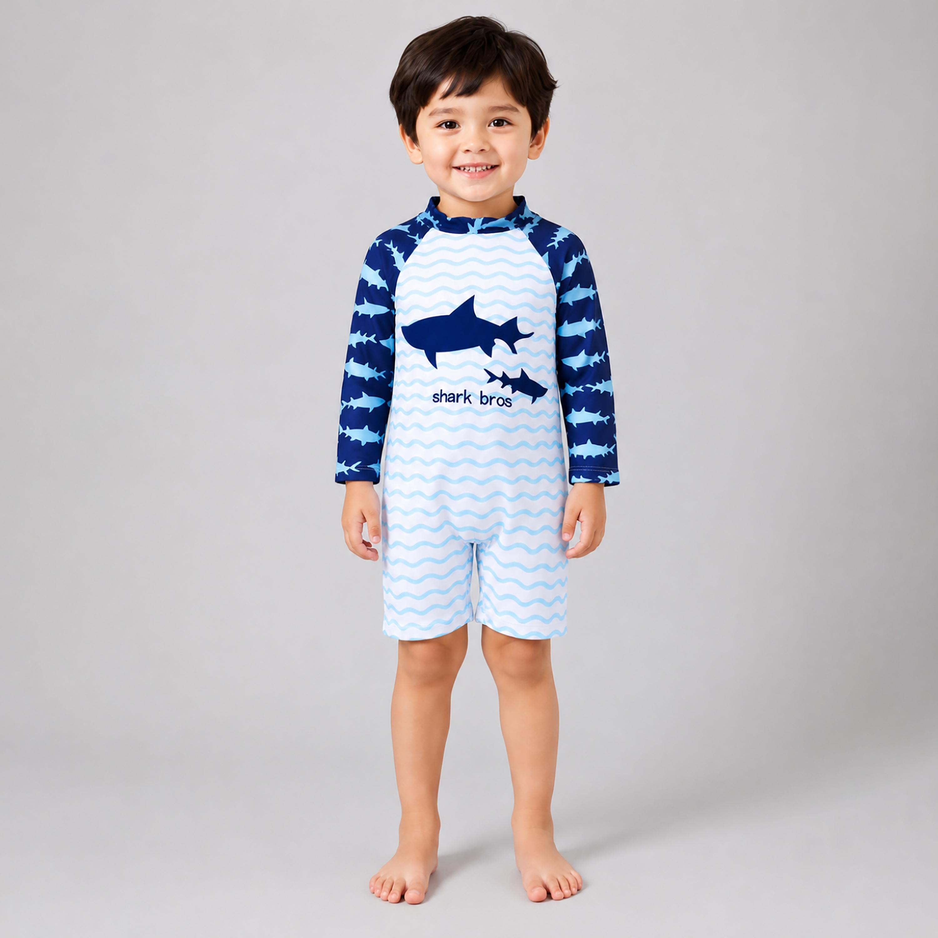 مايوه بأكمام طويلة بطبعات من بيبيكلو-boys-clothing-swimwear-image-1