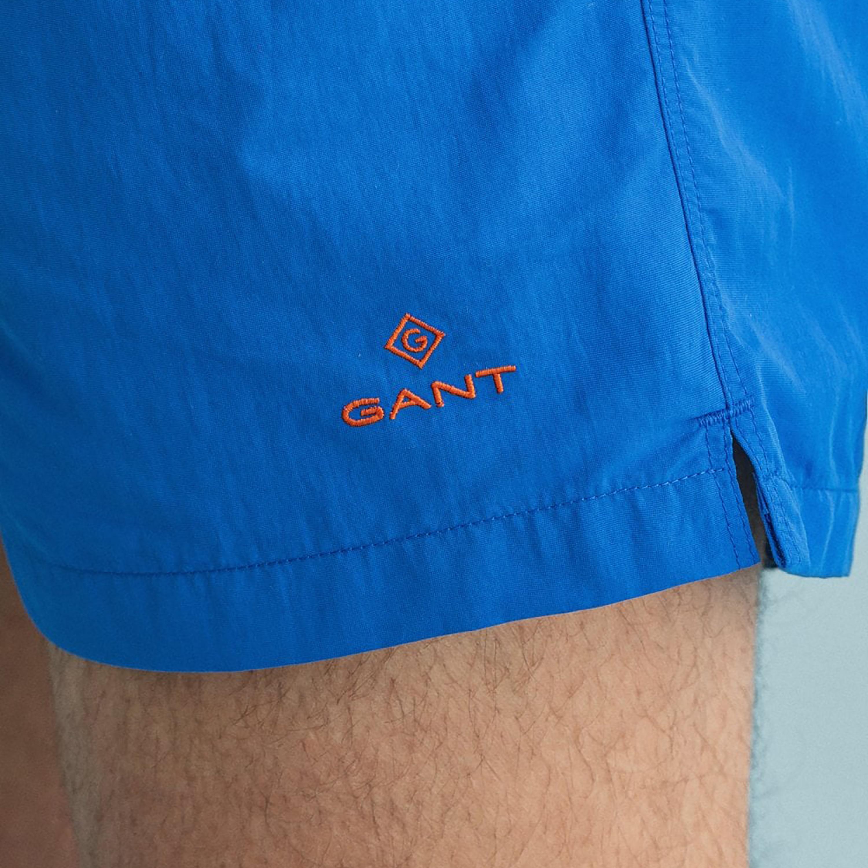 Gant Plain Low-Rise Drawstring Swim Shorts-sports-gear-swimming-men-image-3