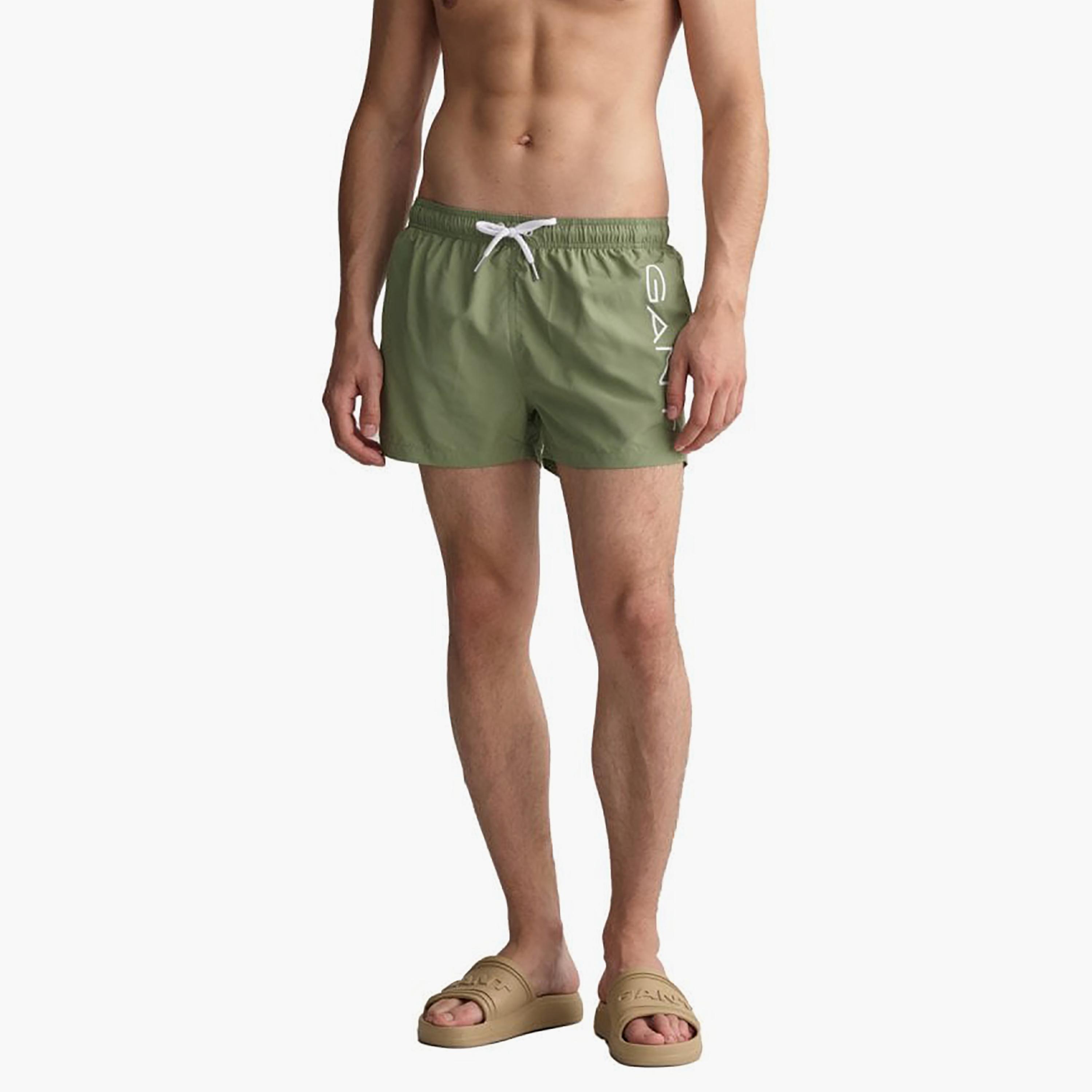 شورت سباحة برباط منخفض الارتفاع وطبعة شعار جانت-sports-gear-swimming-men-image-1