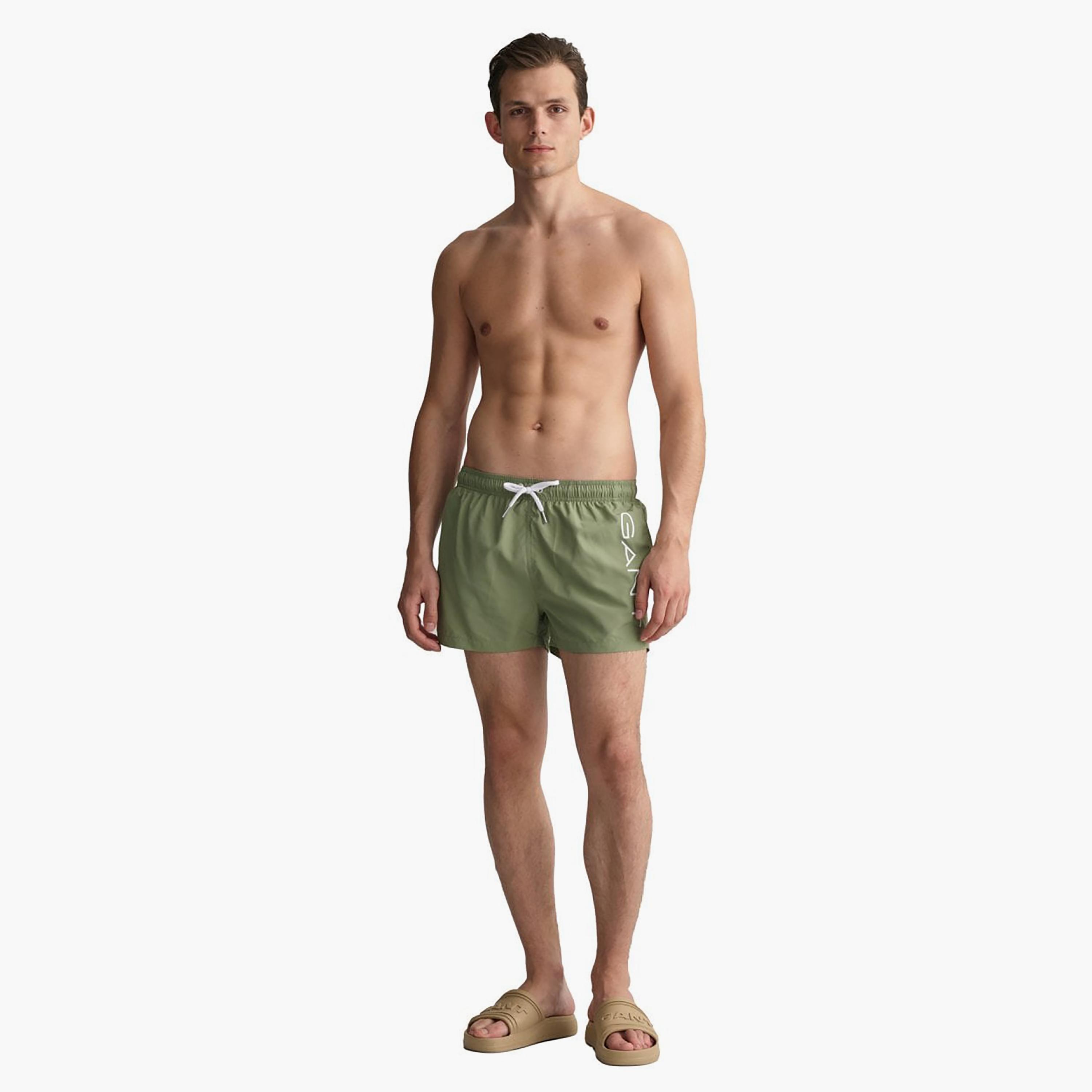 شورت سباحة برباط منخفض الارتفاع وطبعة شعار جانت-sports-gear-swimming-men-image-2