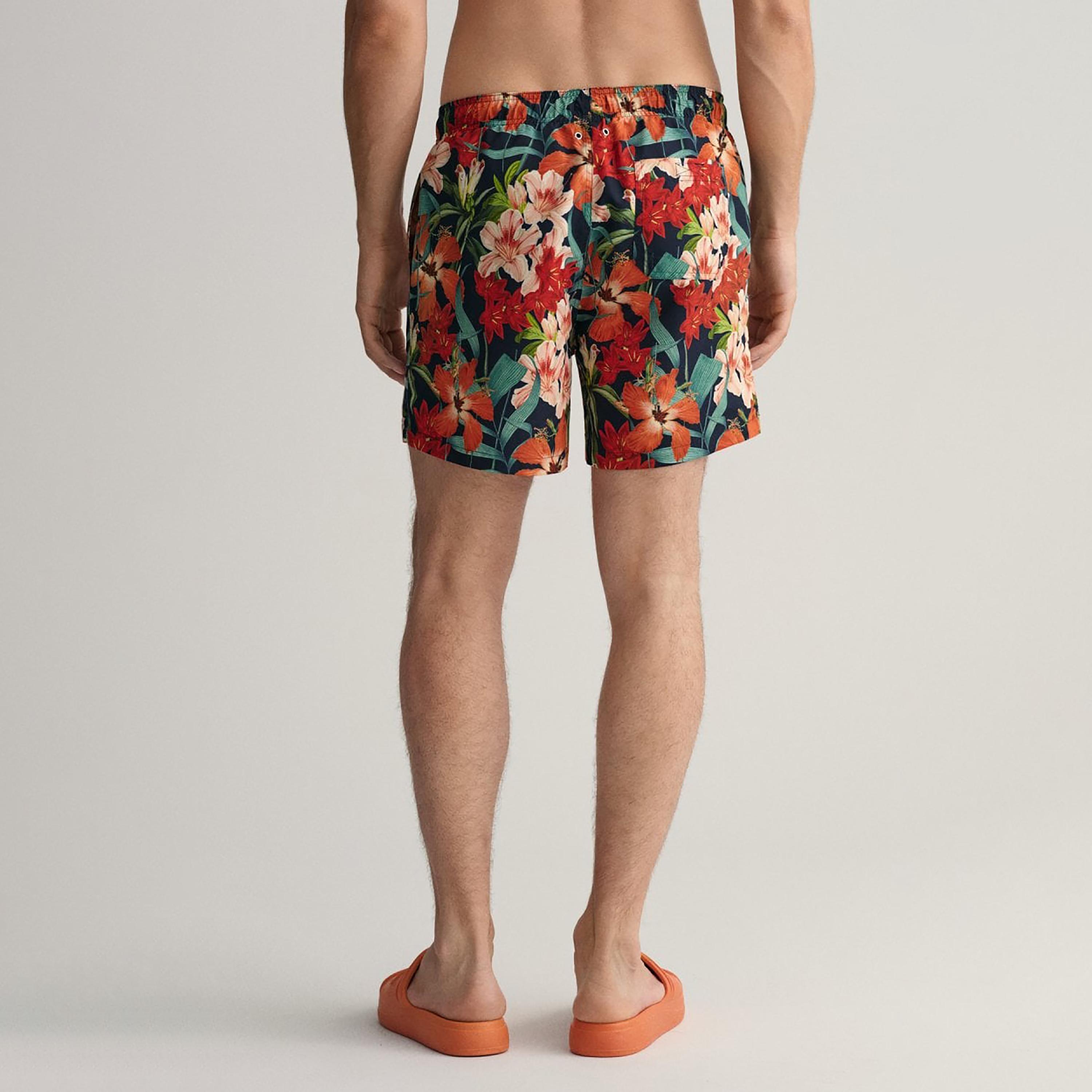 شورت سباحة برباط منخفض الارتفاع مزين بالزهور من جانت-sports-gear-swimming-men-image-3
