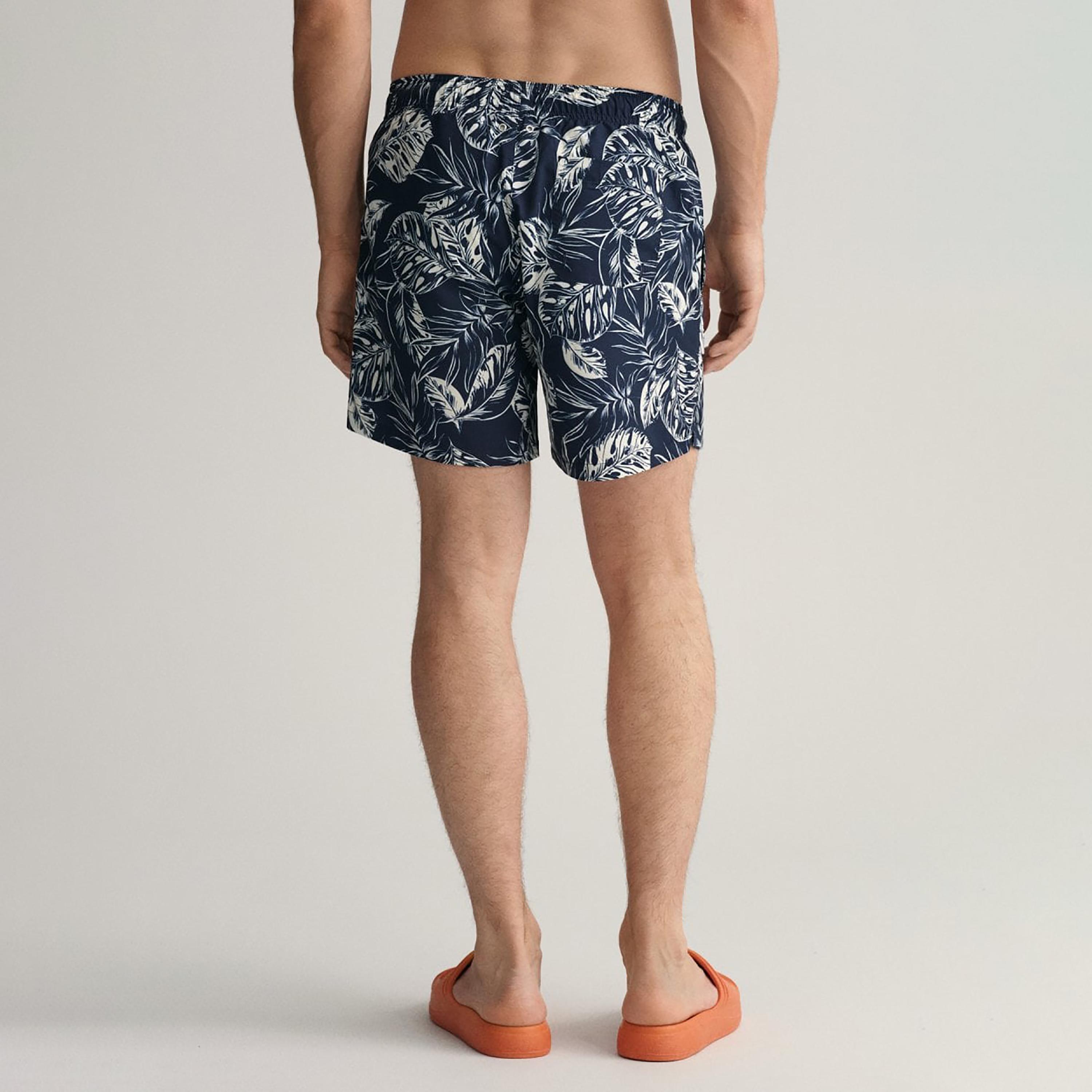 Gant Tropical Print Low-Rise Drawstring Swim Shorts-sports-gear-swimming-men-image-3