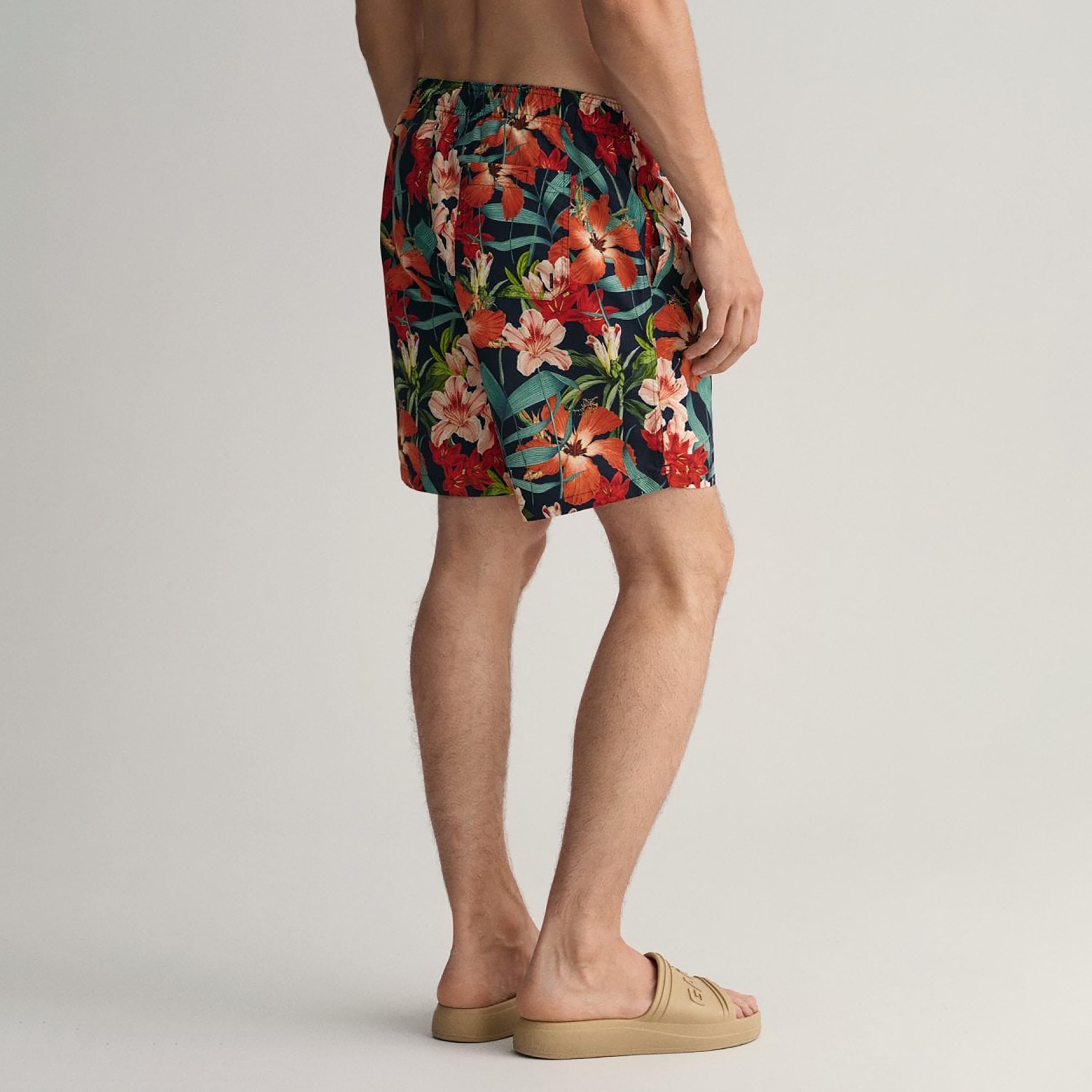 شورت سباحة برباط منخفض الارتفاع مزين بالزهور من جانت-sports-gear-swimming-men-image-3