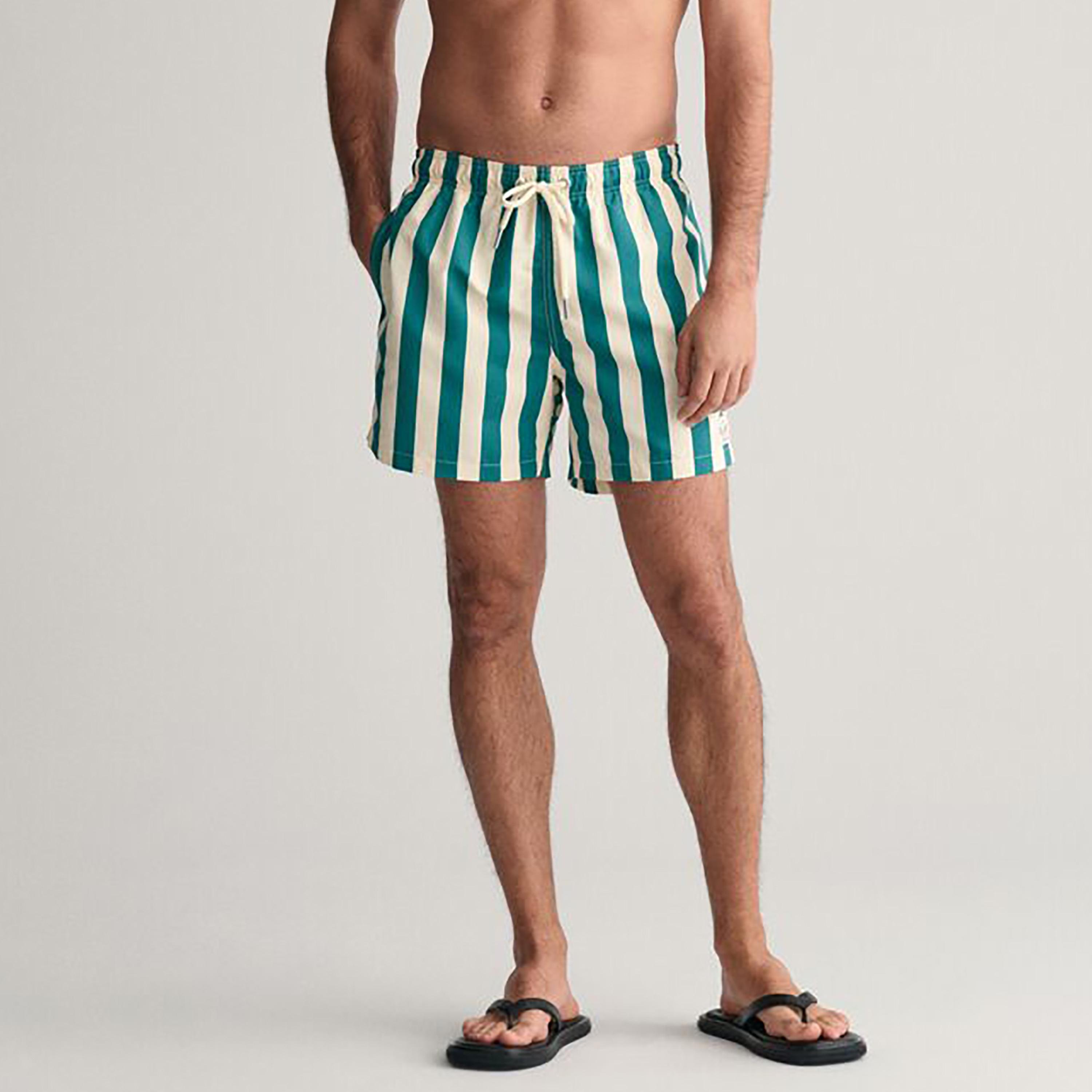 Gant Striped Drawstring Closure Men Shorts-sports-gear-swimming-men-image-1