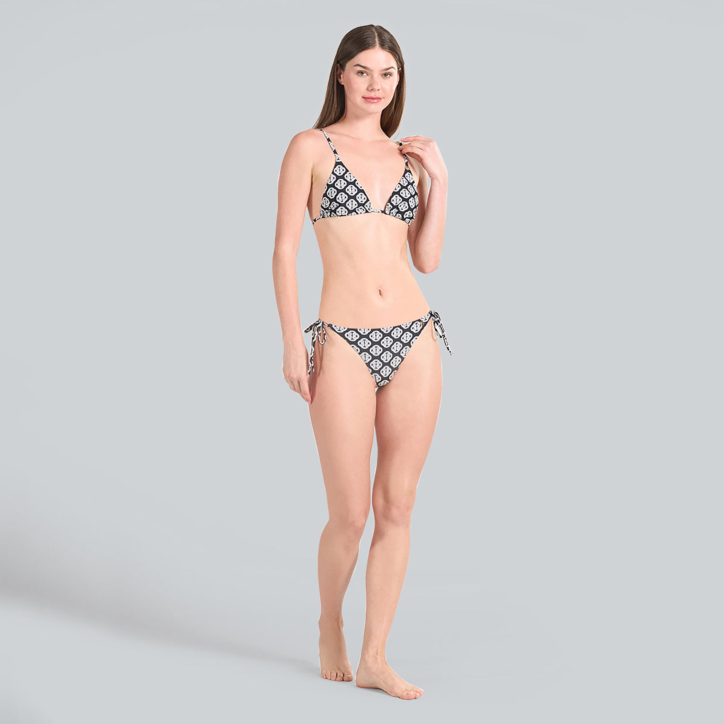 سروال بكيني سفلي نسائي بطبعة مونوغرام وأربطة جانبية من غانت-women-clothing-swimandbeach-bikinis-image-2