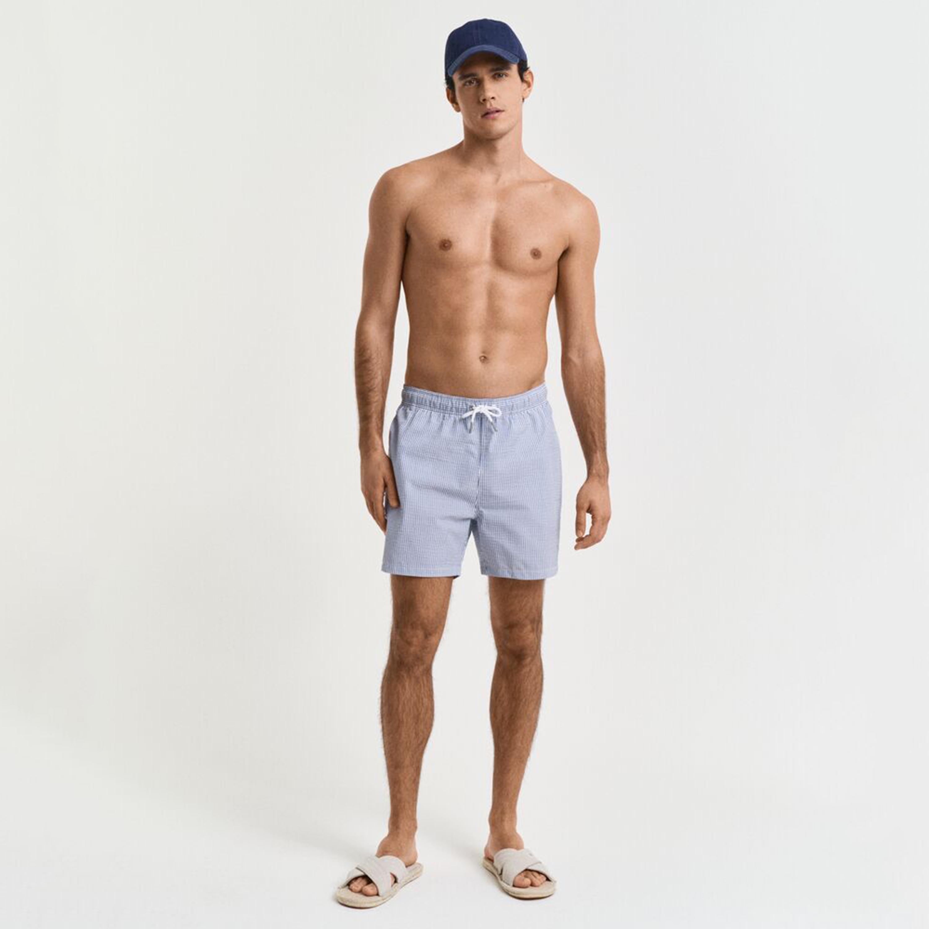 شورت سباحة رجالي بخصر متوسط ورباط مخطط من جانت.-sports-gear-swimming-men-image-2