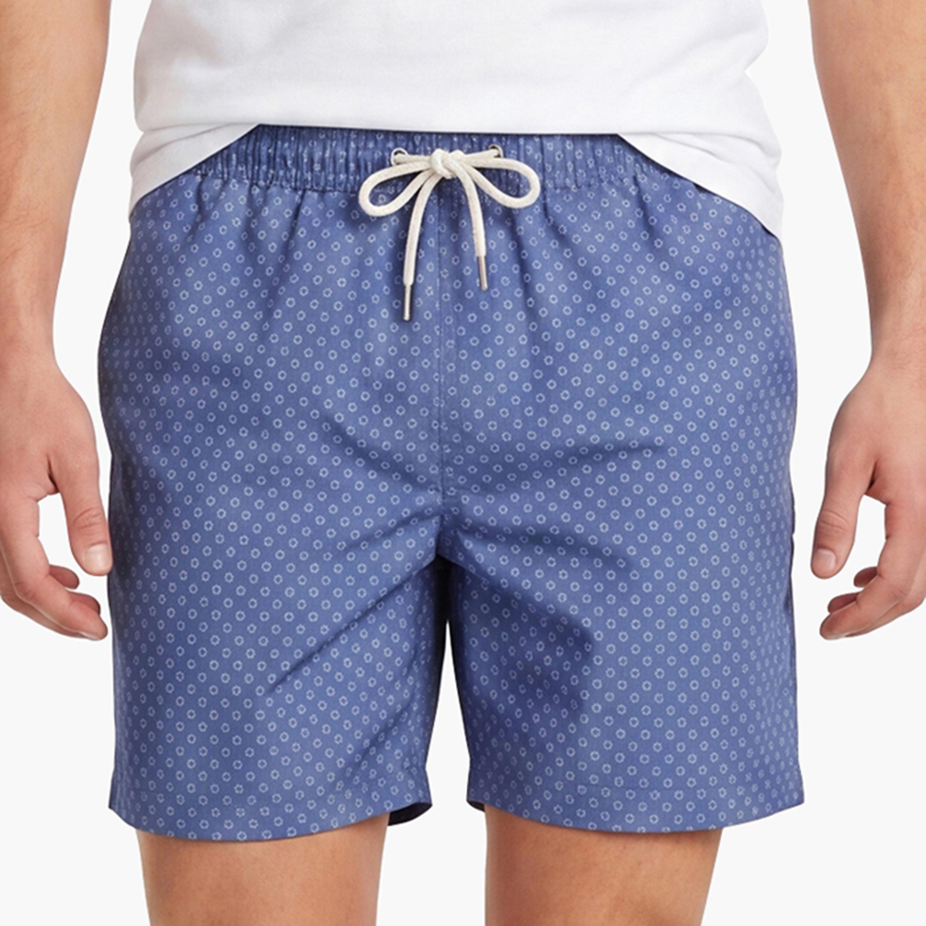 Gant Mini Geometric Printed Drawstring Men's Swim Shorts-men-clothing-swimandbeach-shorts-image-3