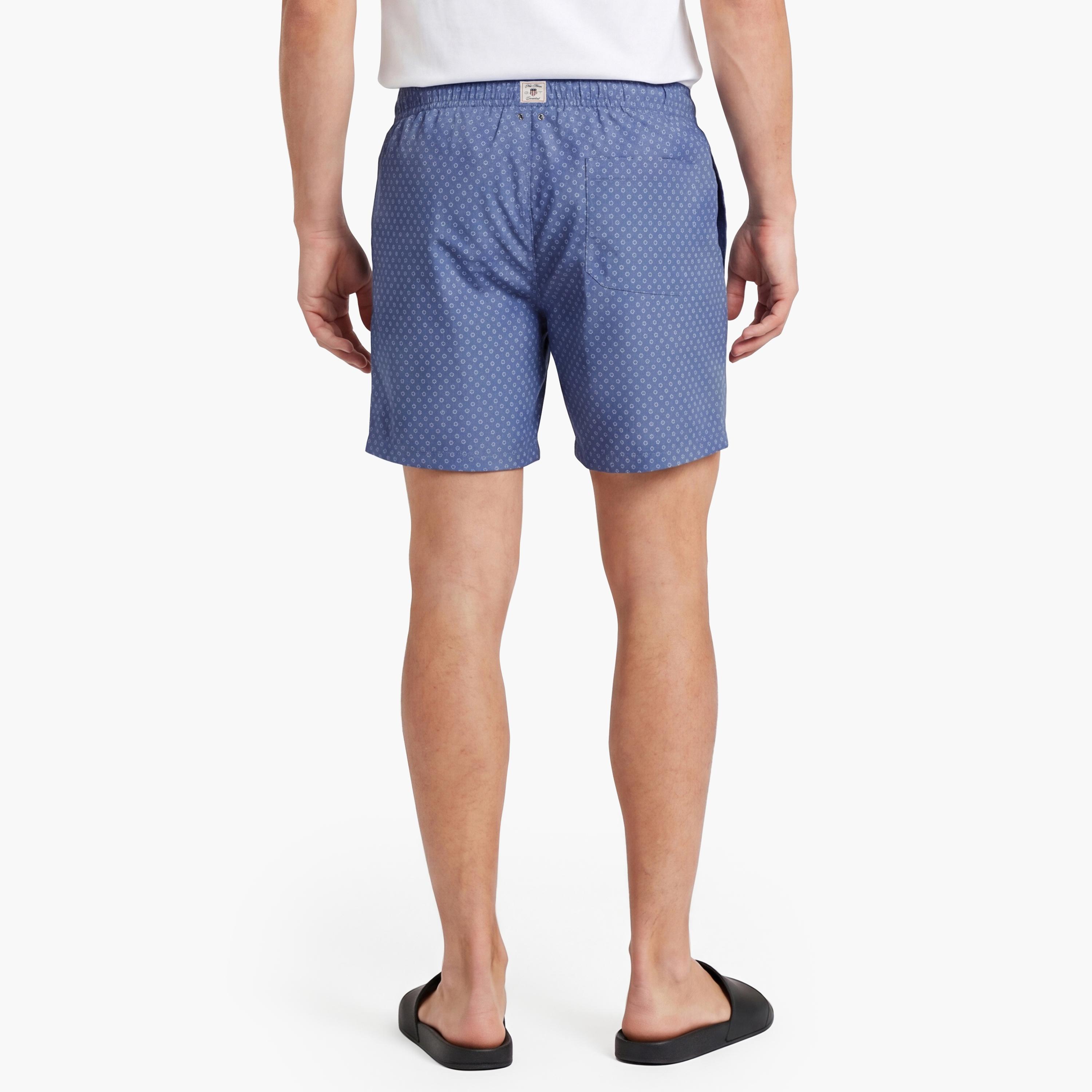 Gant Mini Geometric Printed Drawstring Men's Swim Shorts-men-clothing-swimandbeach-shorts-image-4