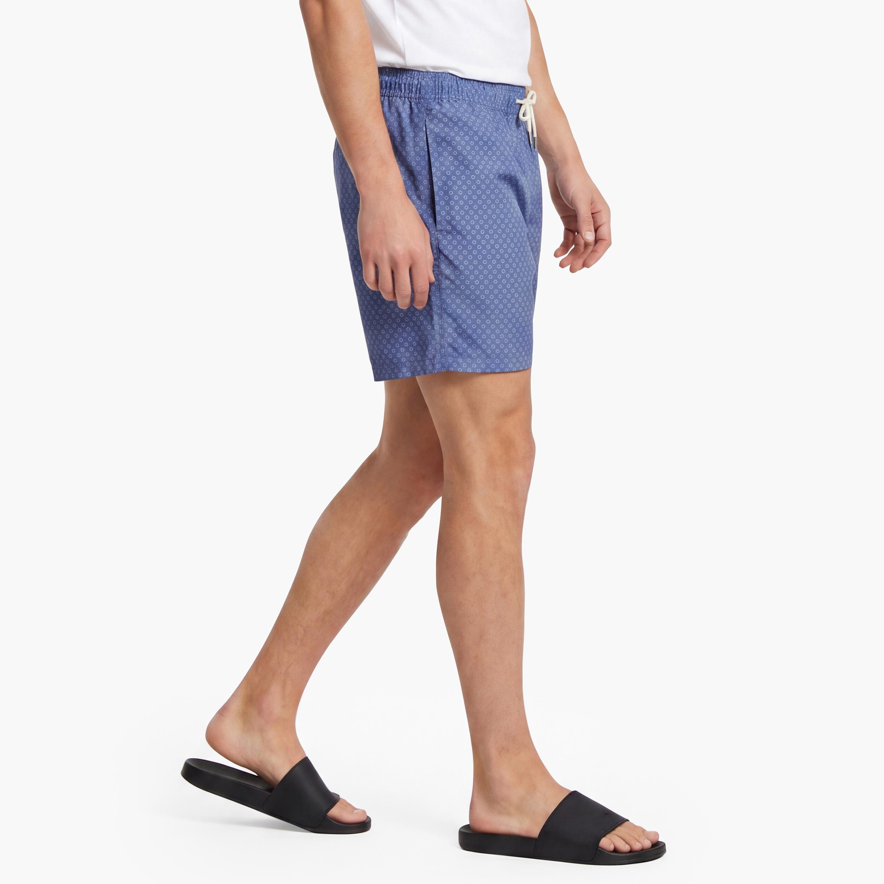 Gant Mini Geometric Printed Drawstring Men's Swim Shorts-men-clothing-swimandbeach-shorts-image-5