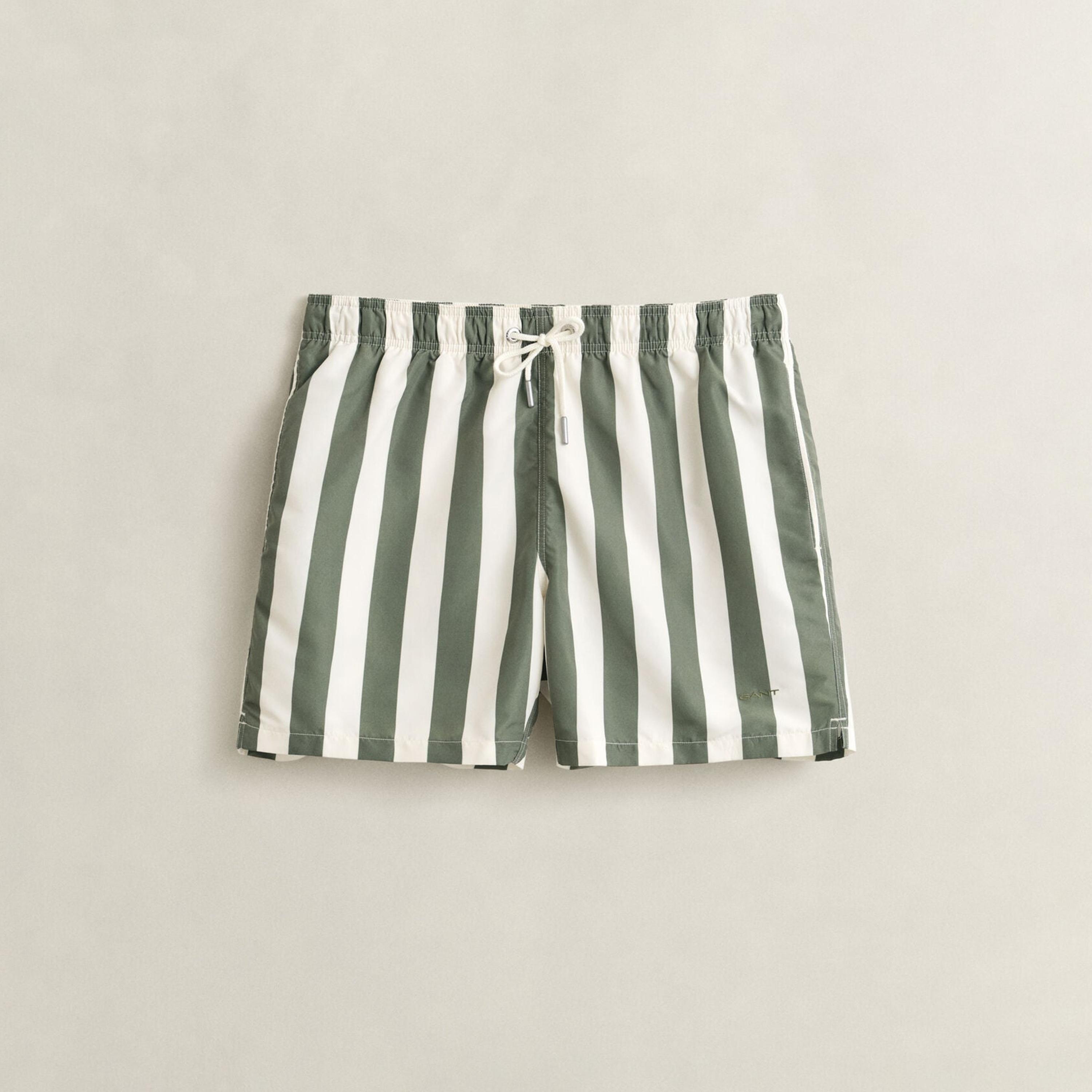 Gant Striped Low Rise Drawstring Men's Swim Shorts-men-clothing-swimandbeach-shorts-image-4