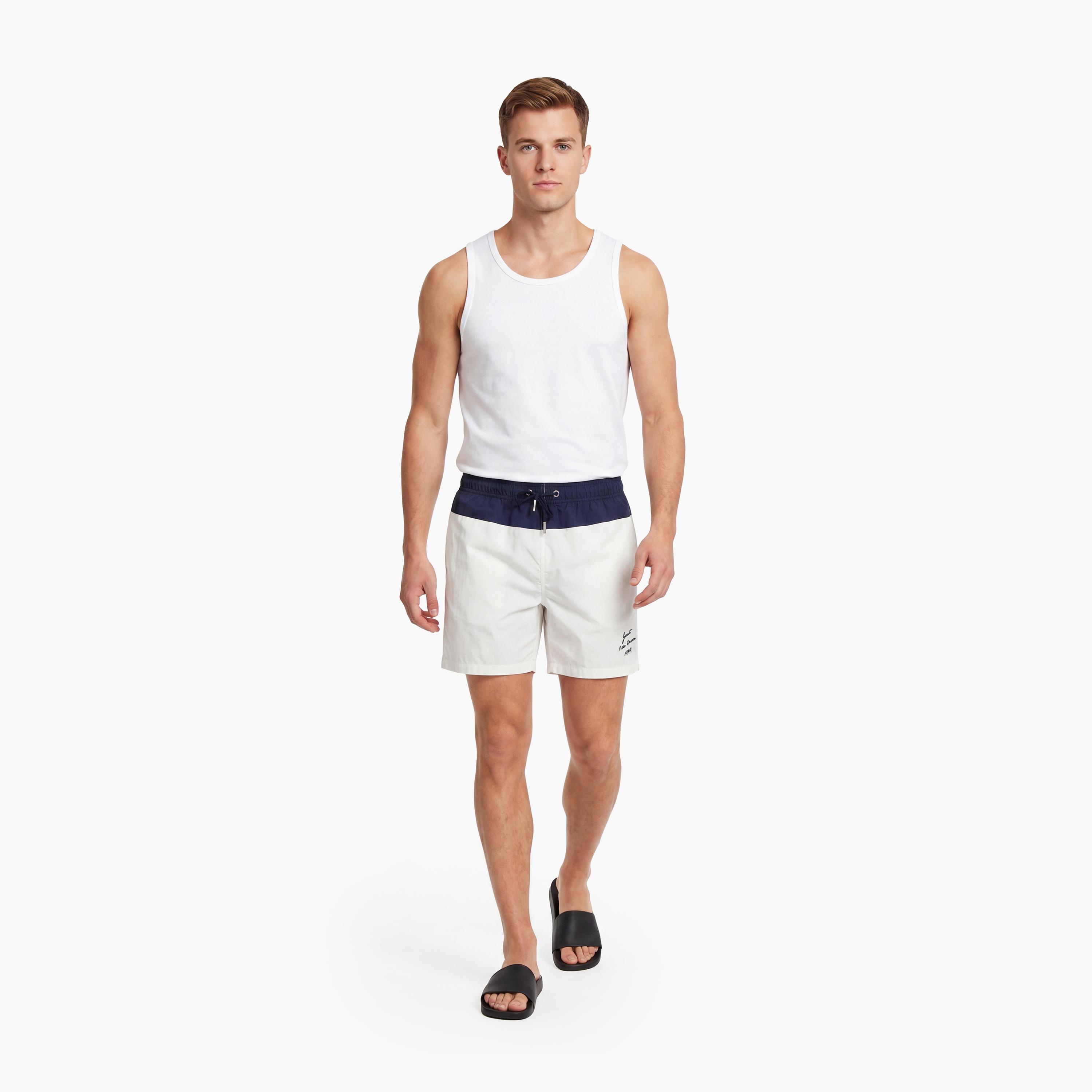 Gant Colour Blocked Drawstring Men's Swim Shorts-men-clothing-swimandbeach-shorts-image-2