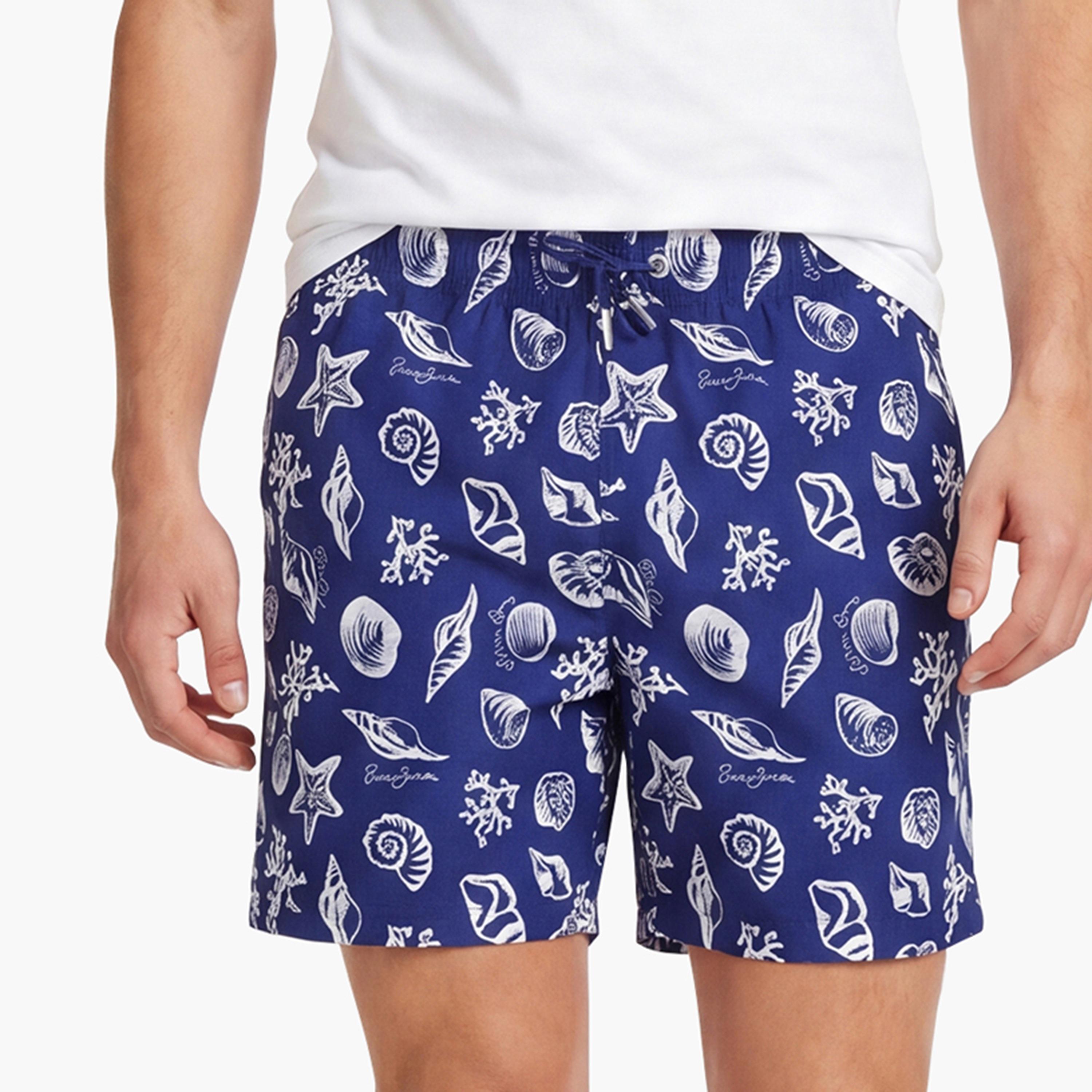 Gant Seashell Printed Drawstring Men's Swim Shorts-men-clothing-swimandbeach-shorts-image-3