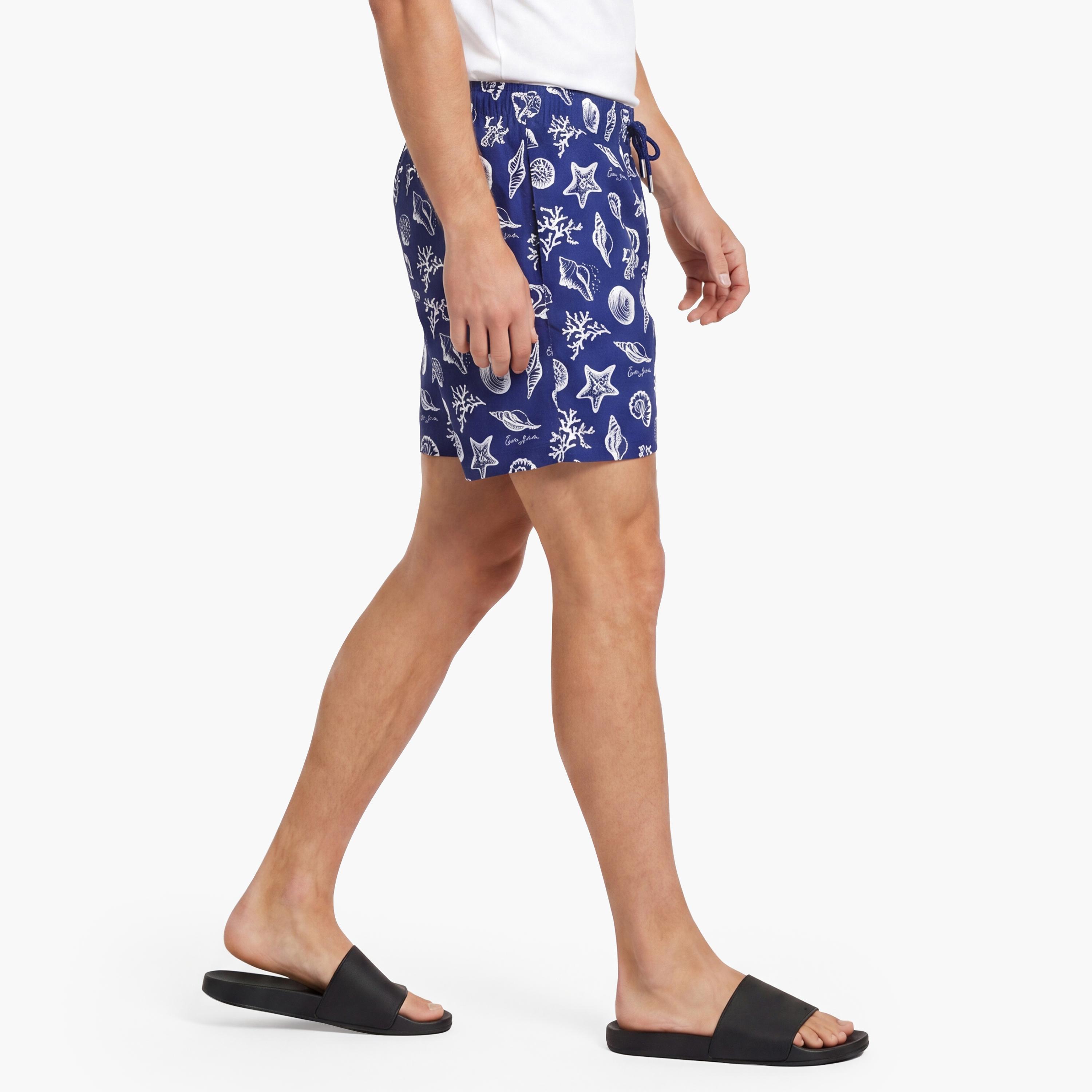 Gant Seashell Printed Drawstring Men's Swim Shorts-men-clothing-swimandbeach-shorts-image-5