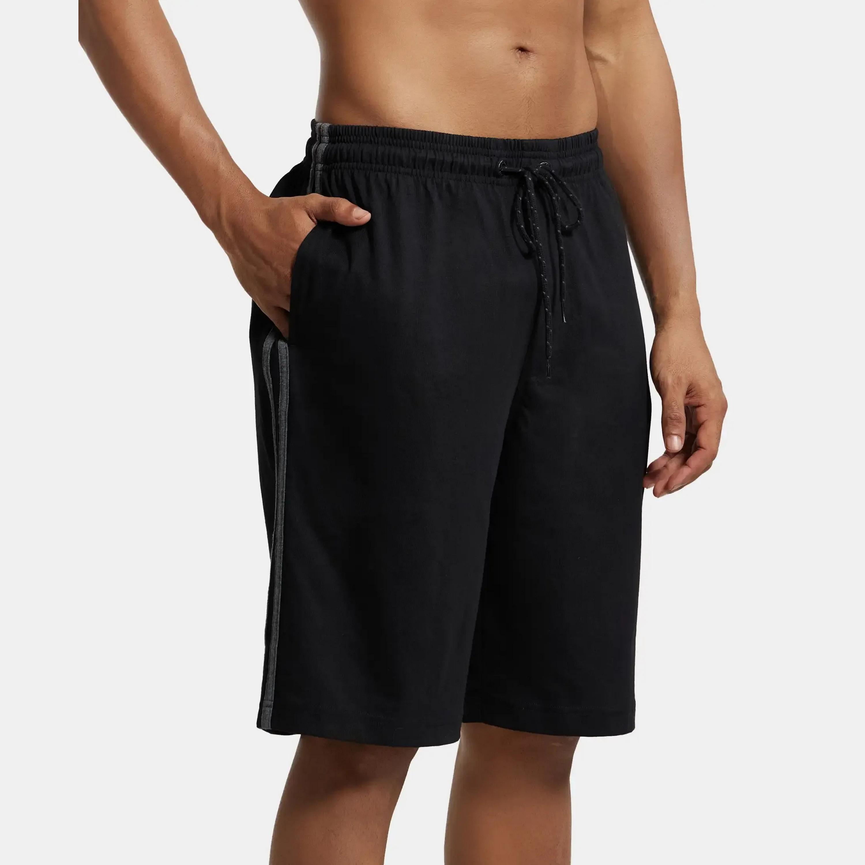 سادة شورت رجالي متوسط ​​الارتفاع برباط ومطاطي من جوكي-men-clothing-bottoms-shorts-image-3