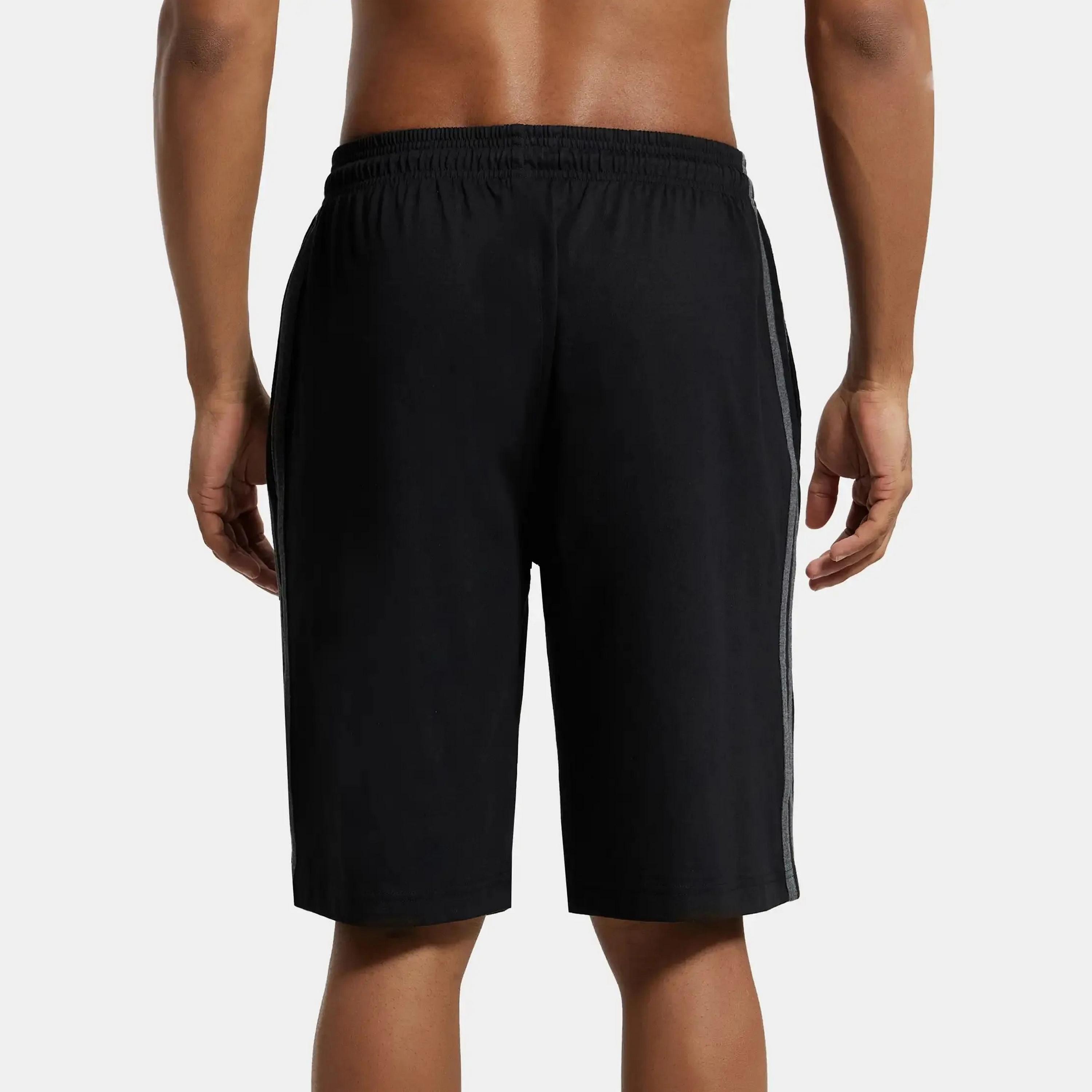 سادة شورت رجالي متوسط ​​الارتفاع برباط ومطاطي من جوكي-men-clothing-bottoms-shorts-image-4