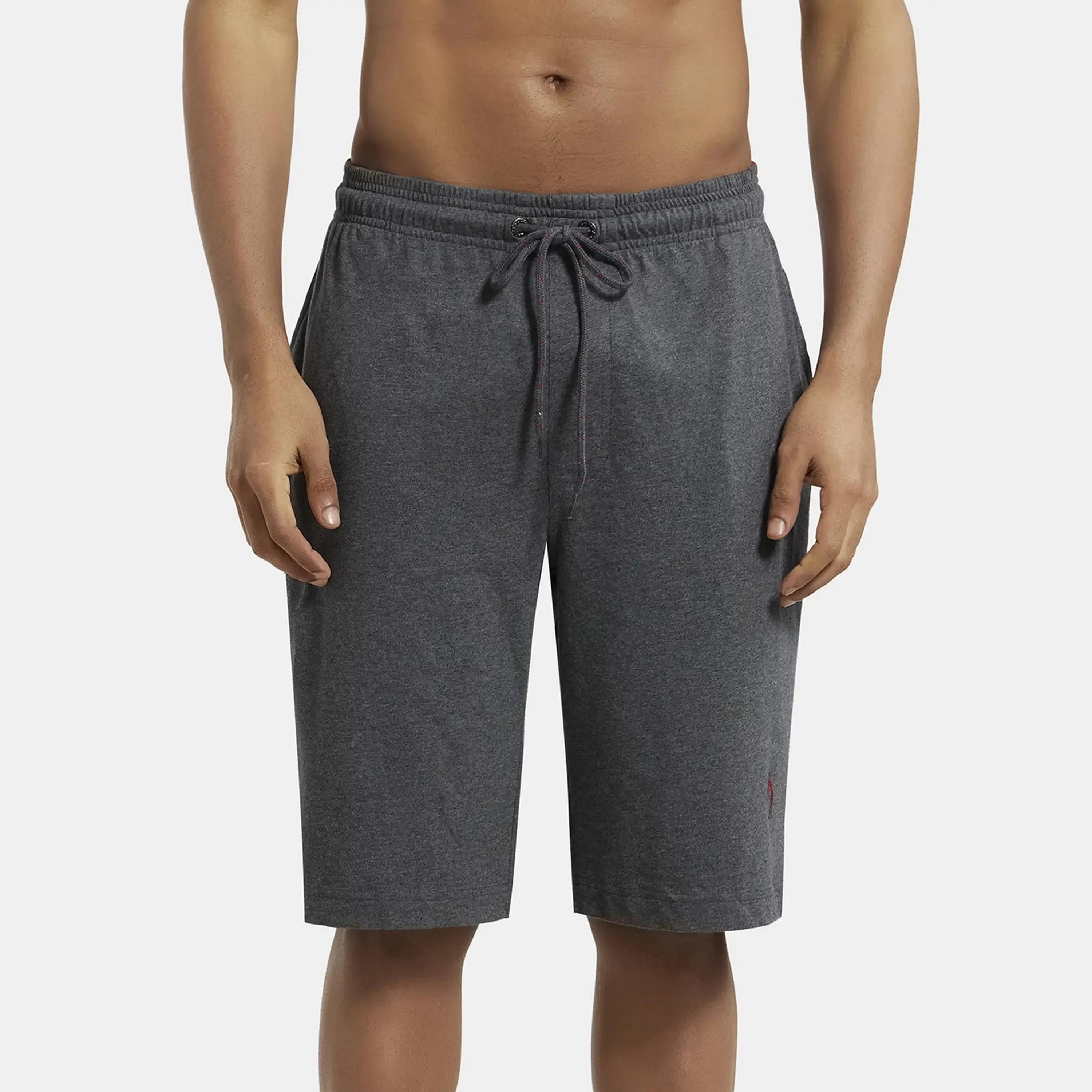 سادة شورت رجالي متوسط ​​الارتفاع برباط ومطاطي من جوكي-men-clothing-bottoms-shorts-image-9