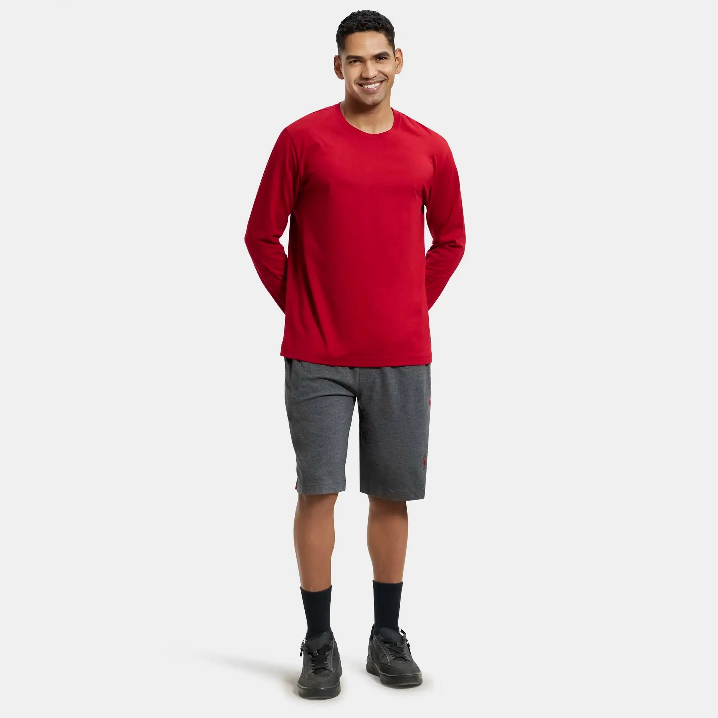 سادة شورت رجالي متوسط ​​الارتفاع برباط ومطاطي من جوكي-men-clothing-bottoms-shorts-image-10