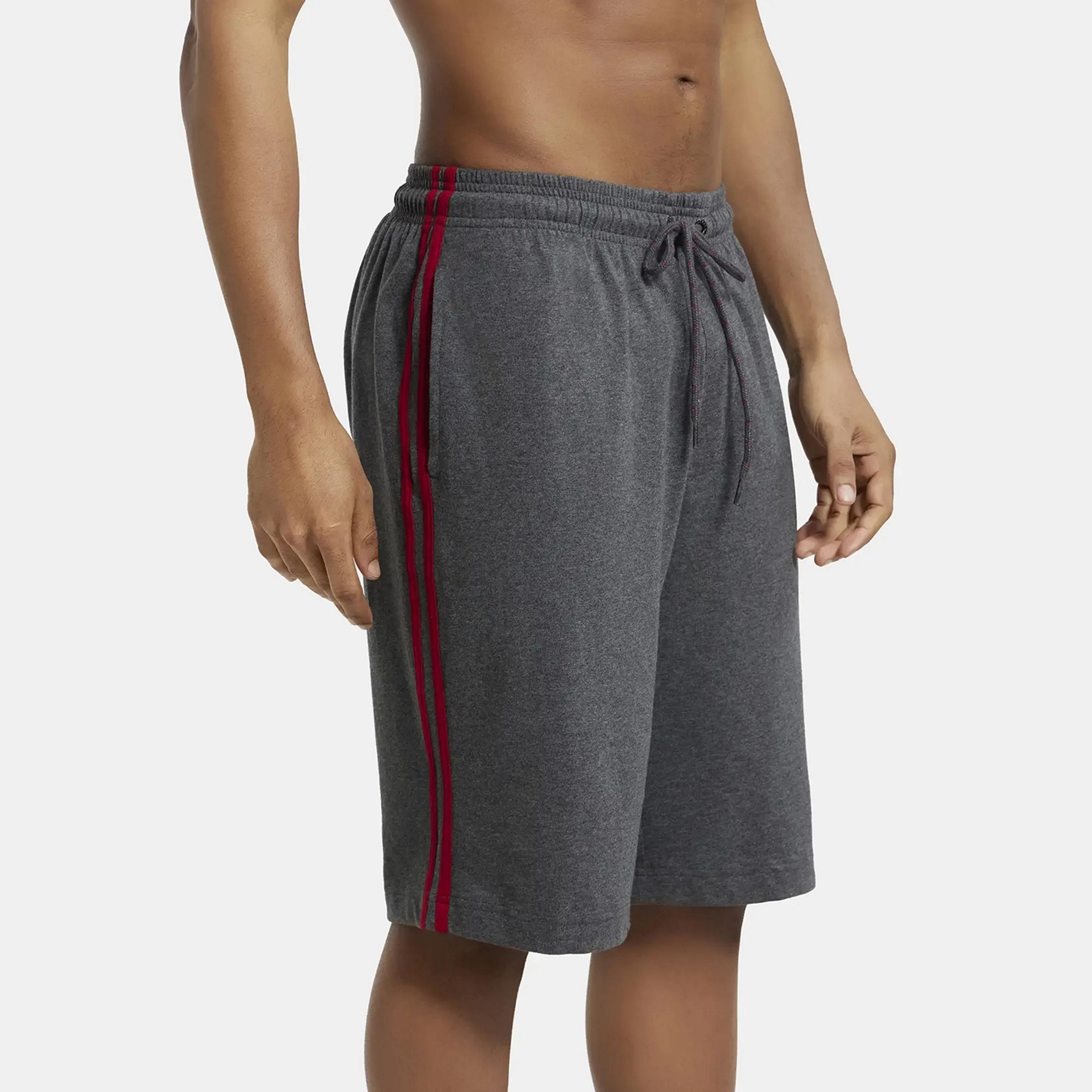 سادة شورت رجالي متوسط ​​الارتفاع برباط ومطاطي من جوكي-men-clothing-bottoms-shorts-image-11