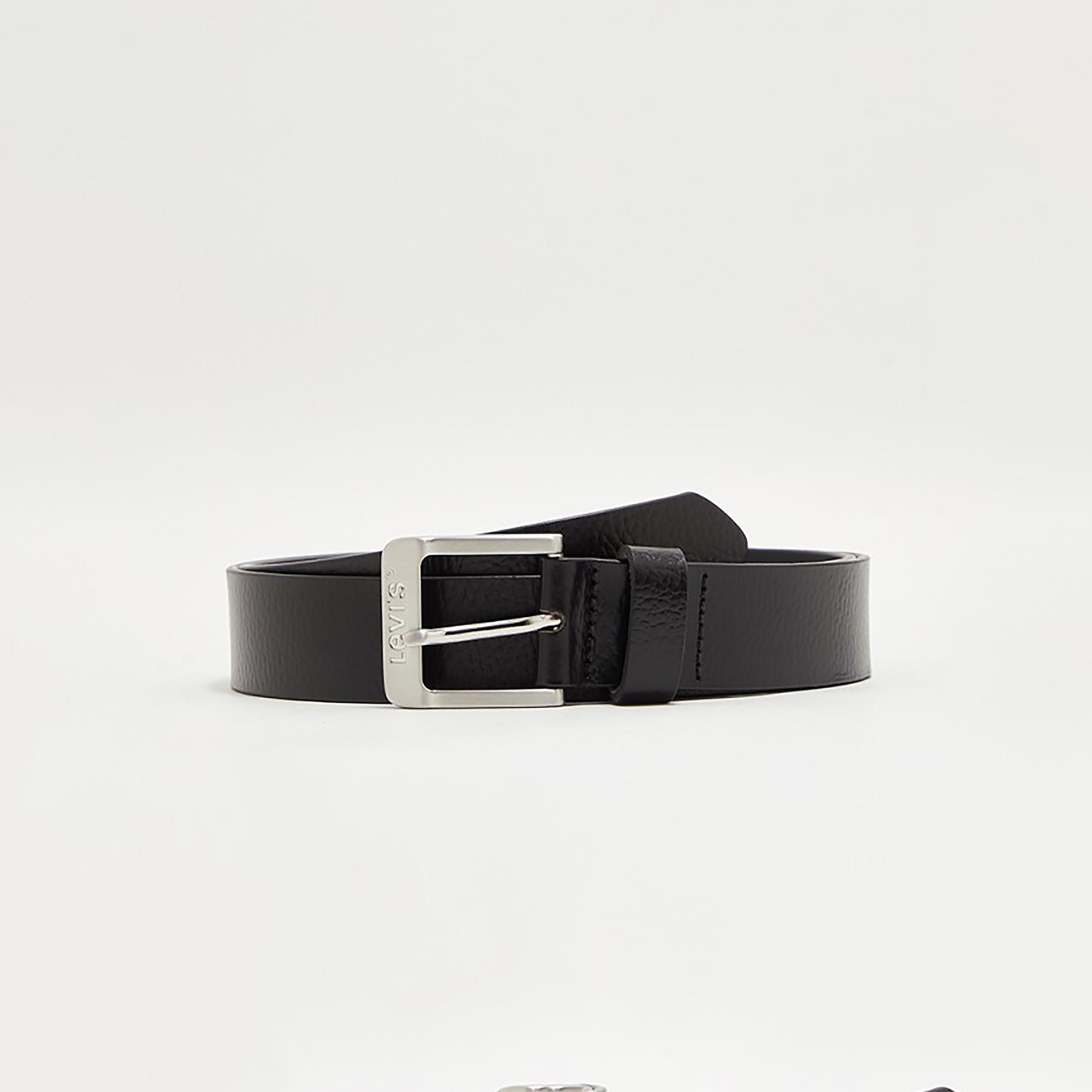 حزام رجالي اسود منقوش من ليفايز-men-beltsandwallets-belts-image-1