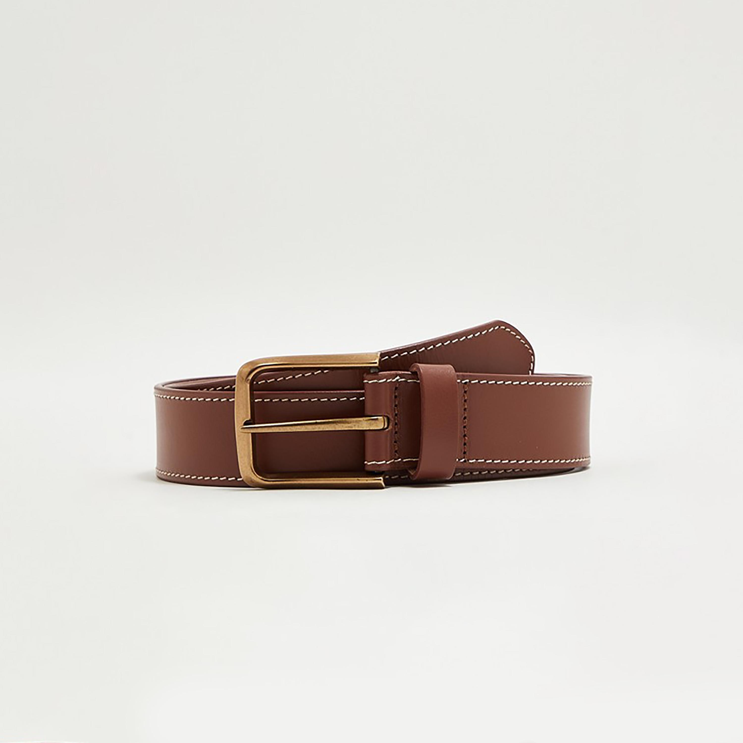 حزام رجالي بني عادي من ليفايز-men-beltsandwallets-belts-image-1