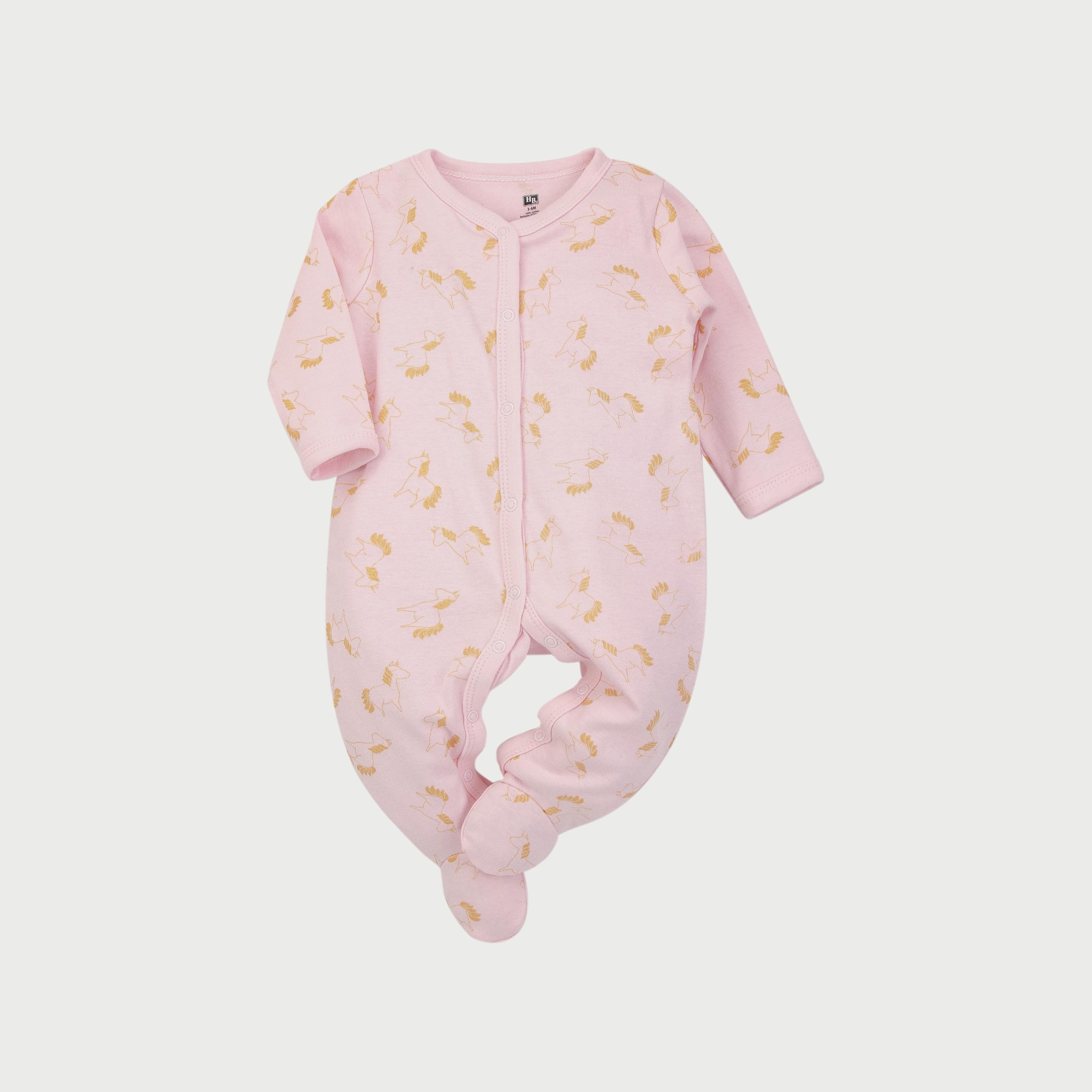 Hudson Baby Layette Set 3-Piece Unicorn-baby-girls-clothing-nightwear-sleepsuits-image-2