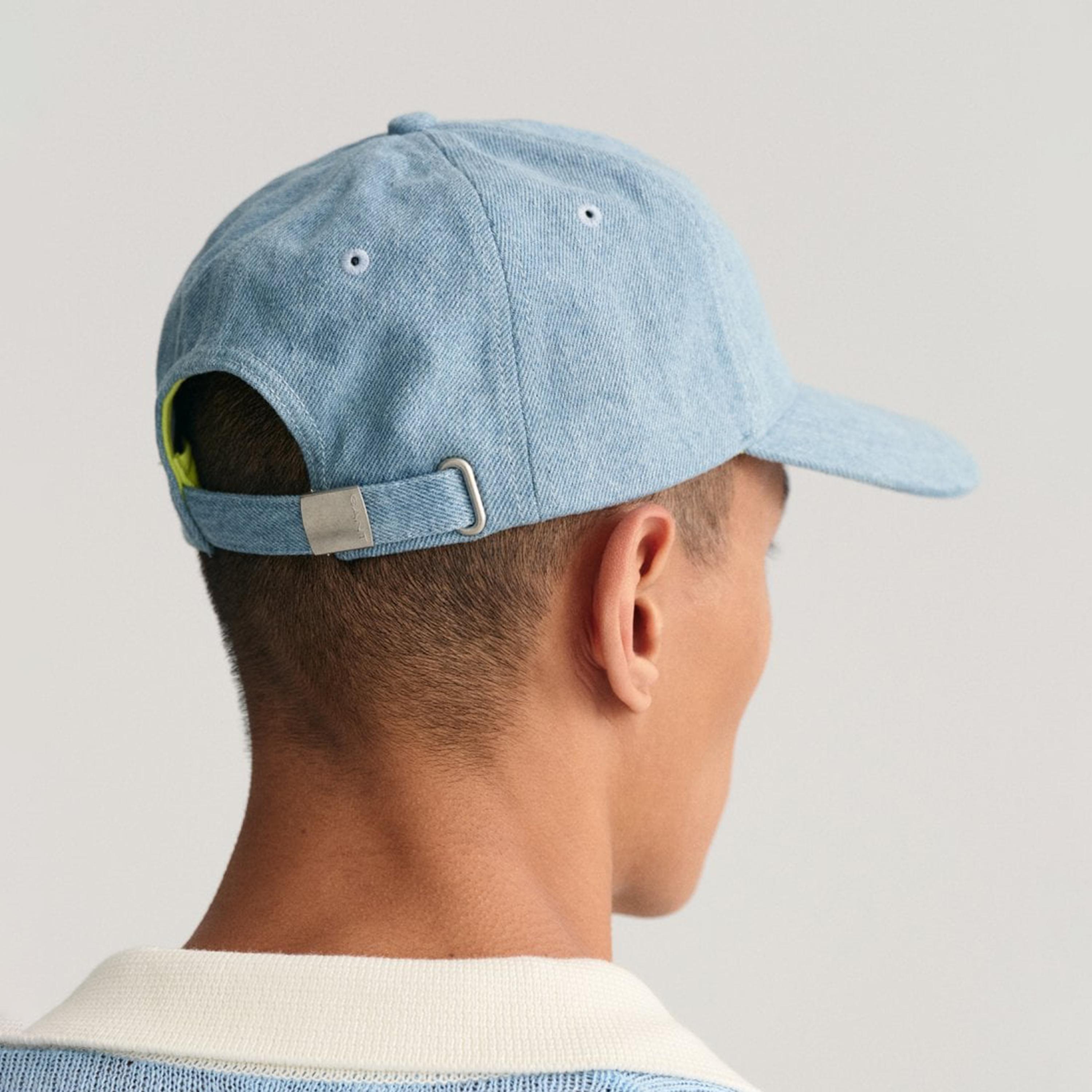 Gant Applique Cotton Denim Cap | 9900100-men-caps-image-2