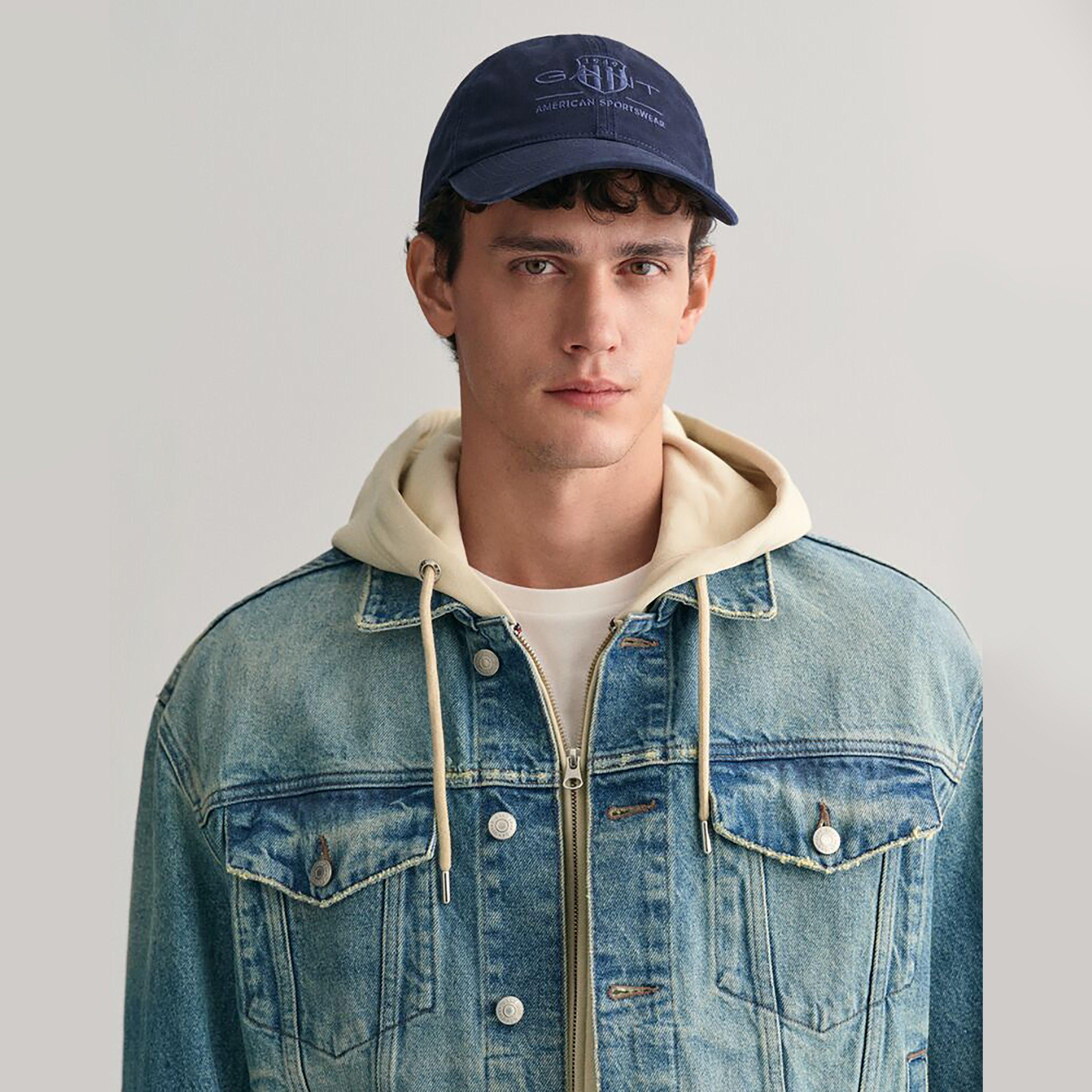 Gant Embroidered Shield Logo Baseball Cotton Cap | 9900117-GAN-men-caps-image-9
