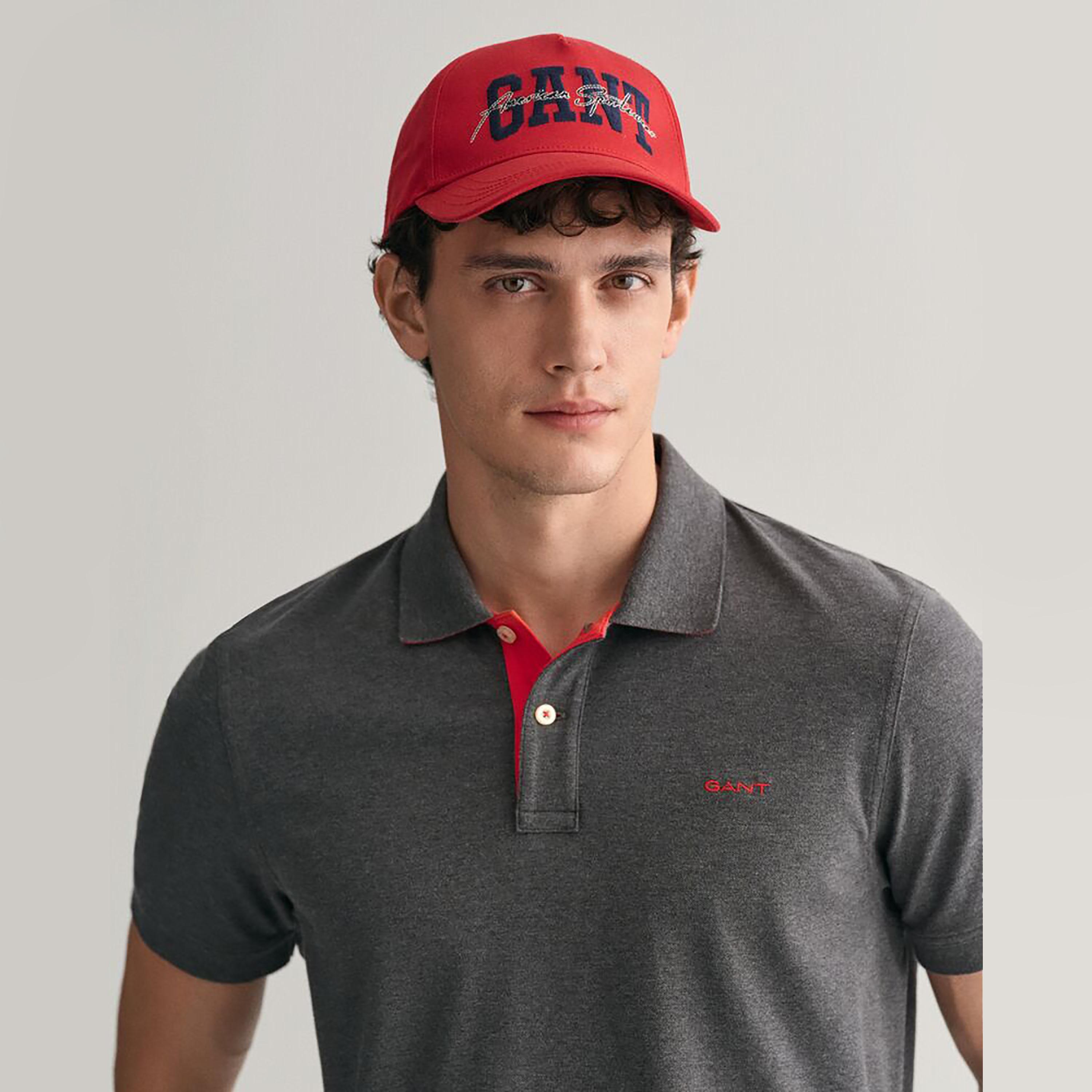 قبعة بيسبول قطنية بشعار غانت | 9900224-غان-men-caps-image-6