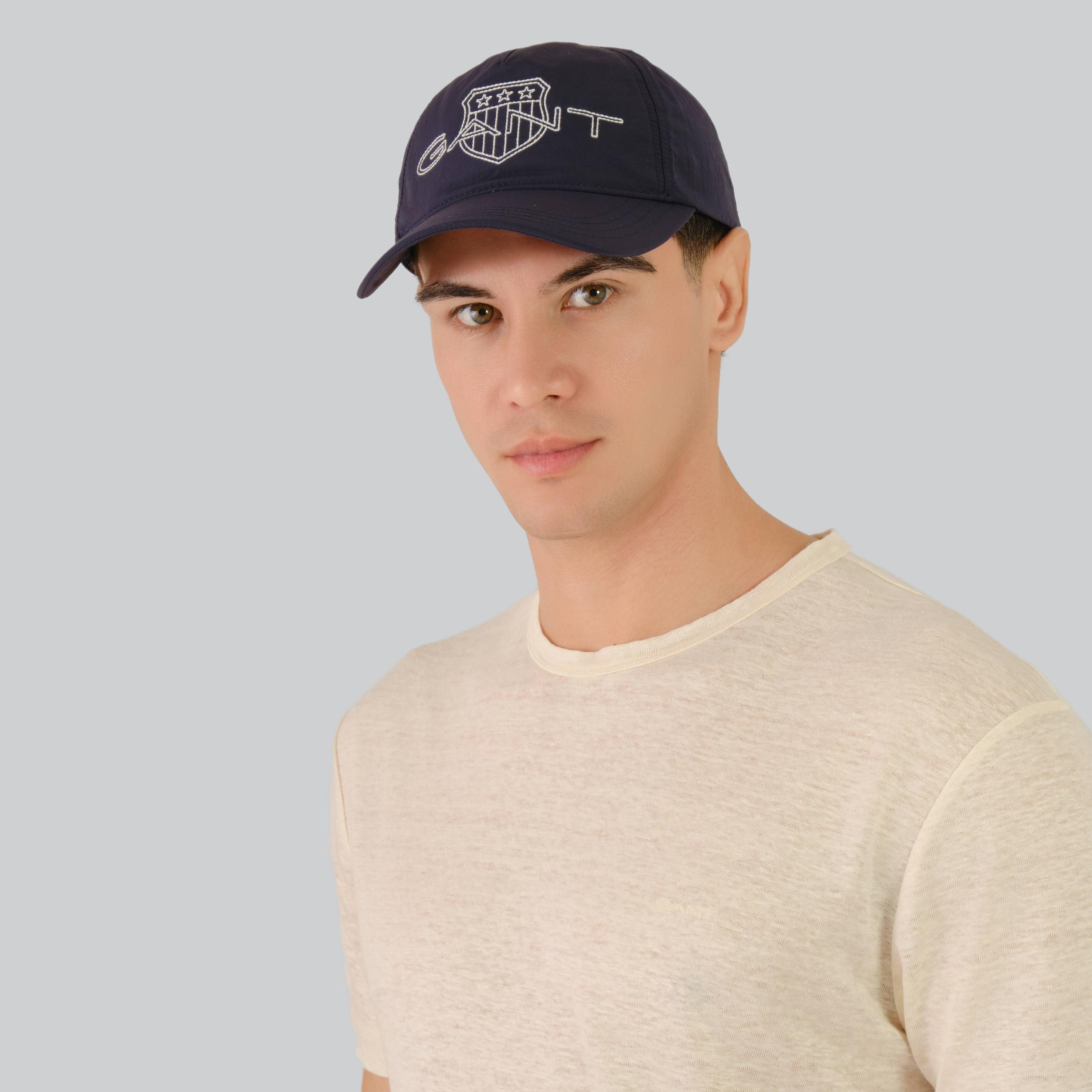 Gant Shield Logo Print Baseball Cotton Cap | 9900228-GAN-men-caps-image-5