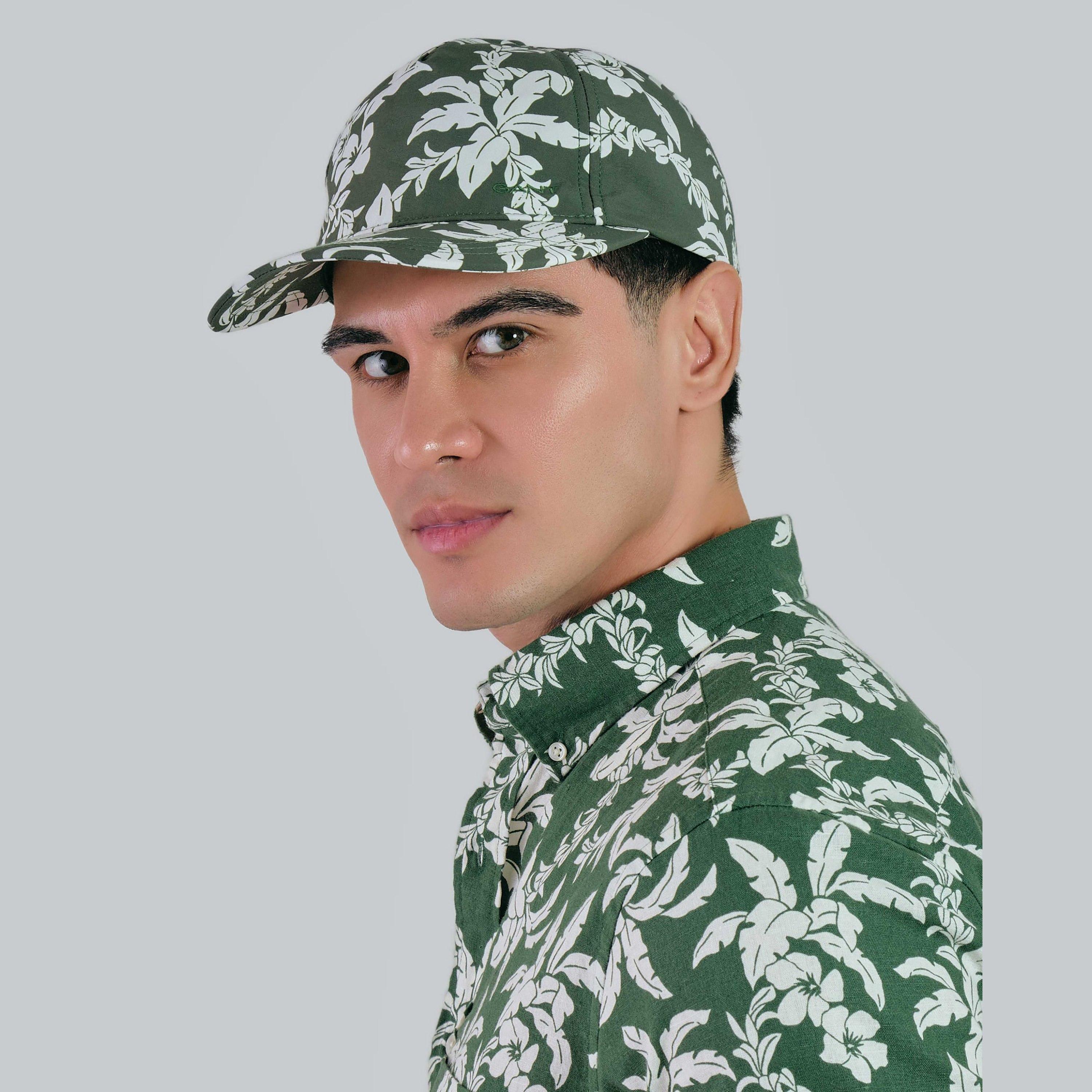 قبعة بيسبول قطنية بطبعات زهور من غانت | 9900231-غان-men-caps-image-5