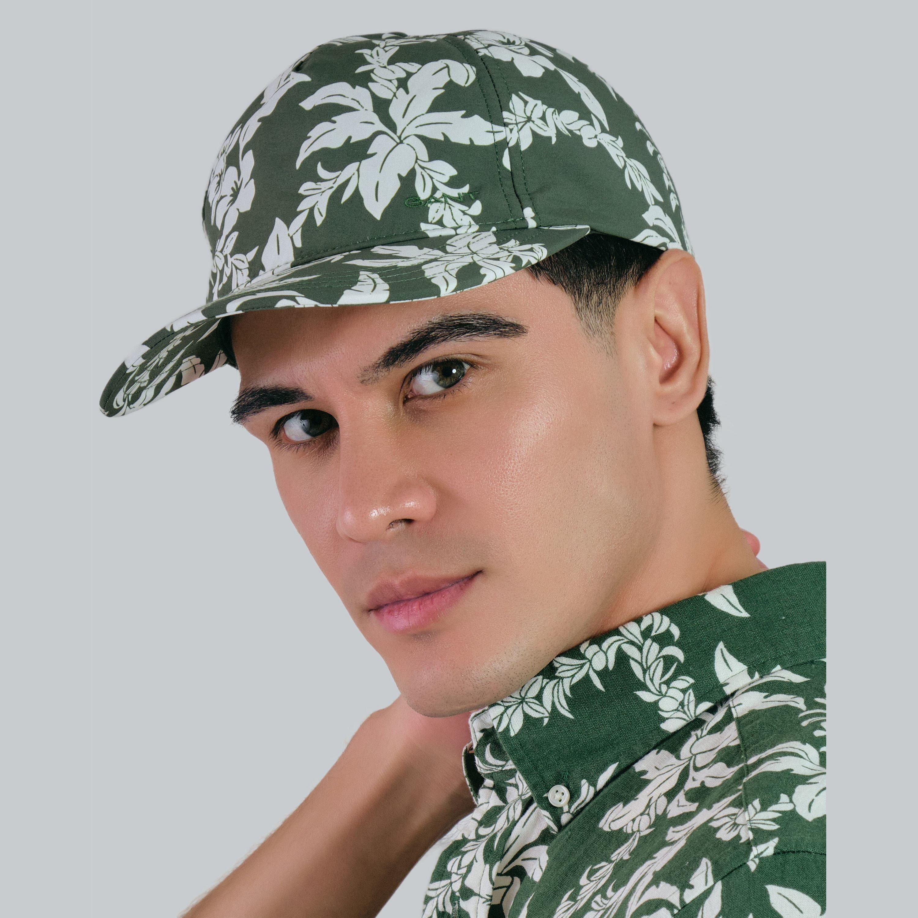 قبعة بيسبول قطنية بطبعات زهور من غانت | 9900231-غان-men-caps-image-8
