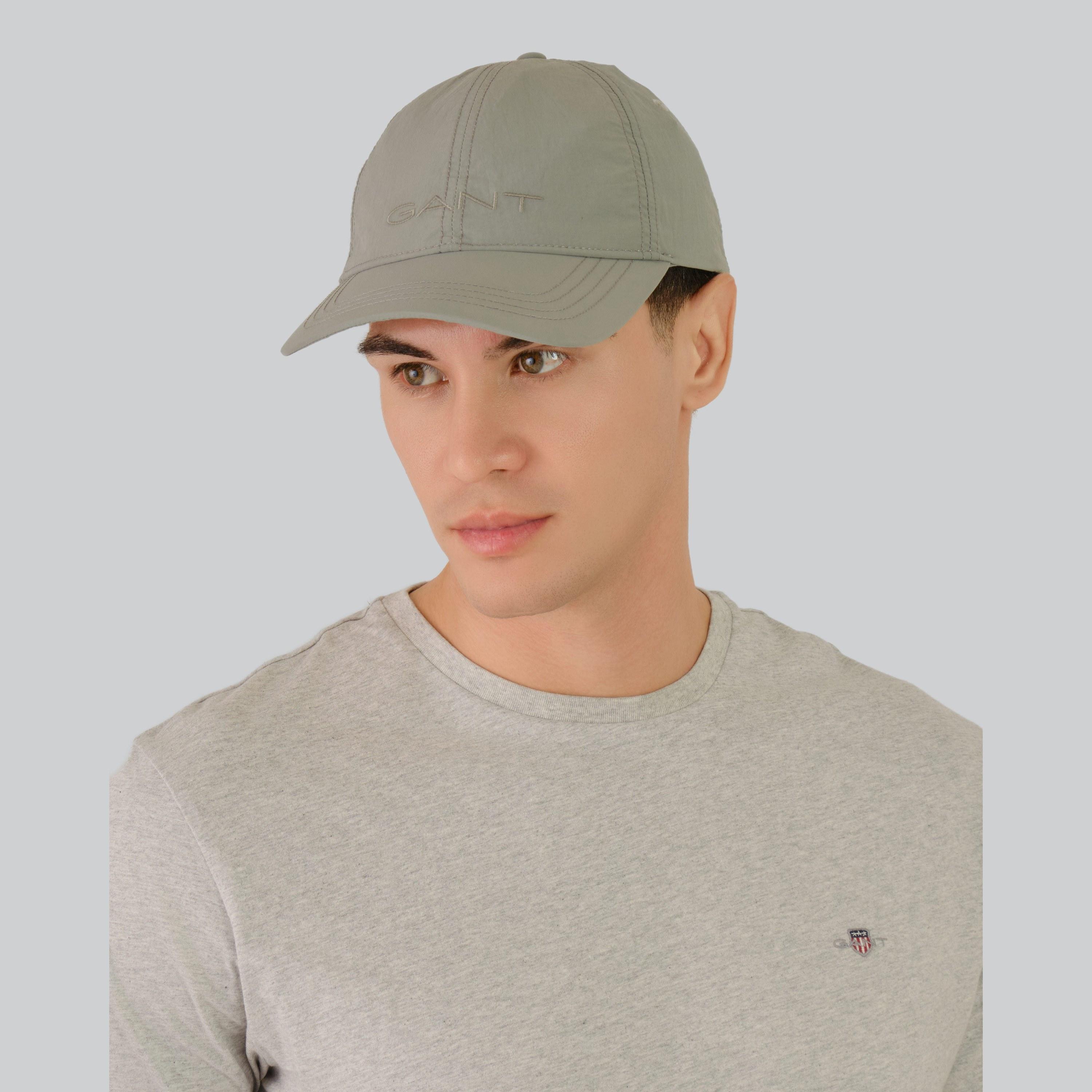 قبعة بيسبول قطنية بشعار غانت | 9900247-غان-men-caps-image-3