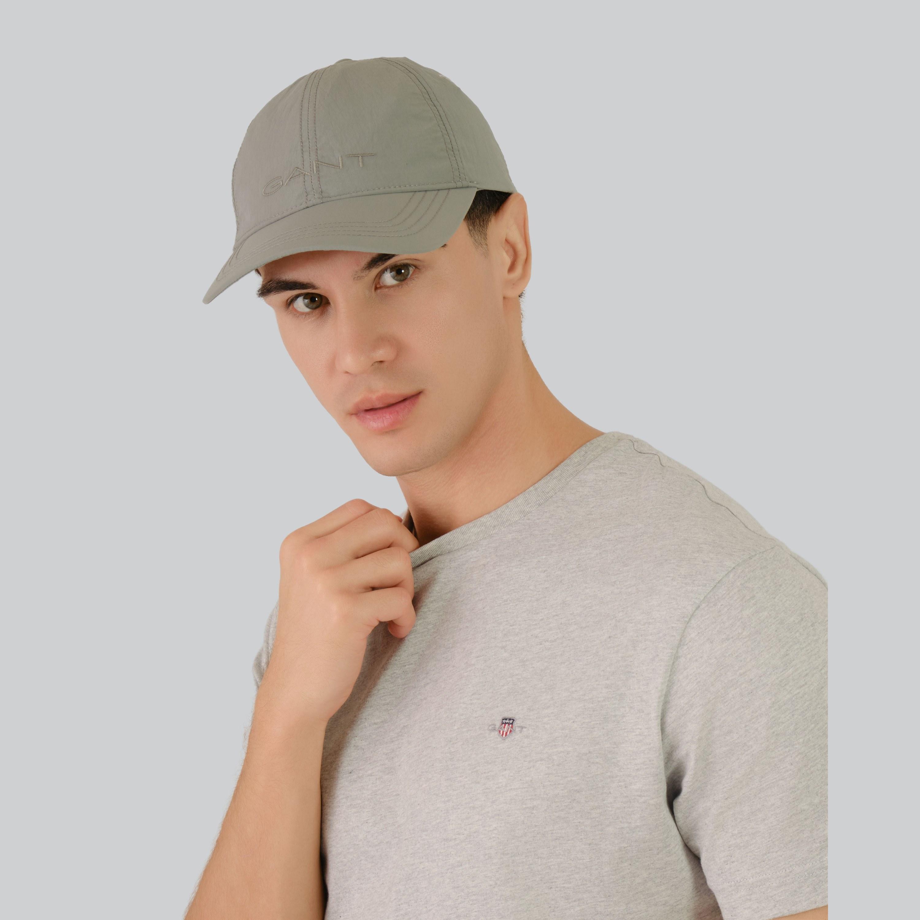 قبعة بيسبول قطنية بشعار غانت | 9900247-غان-men-caps-image-4