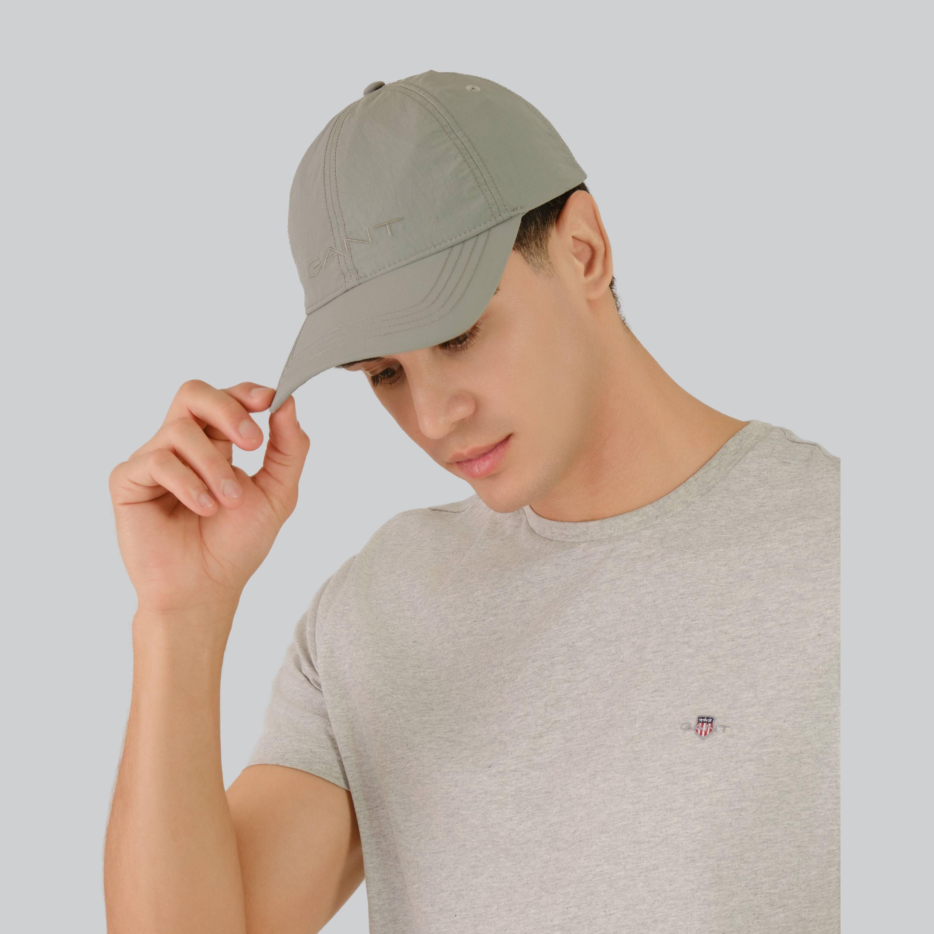 قبعة بيسبول قطنية بشعار غانت | 9900247-غان-men-caps-image-5