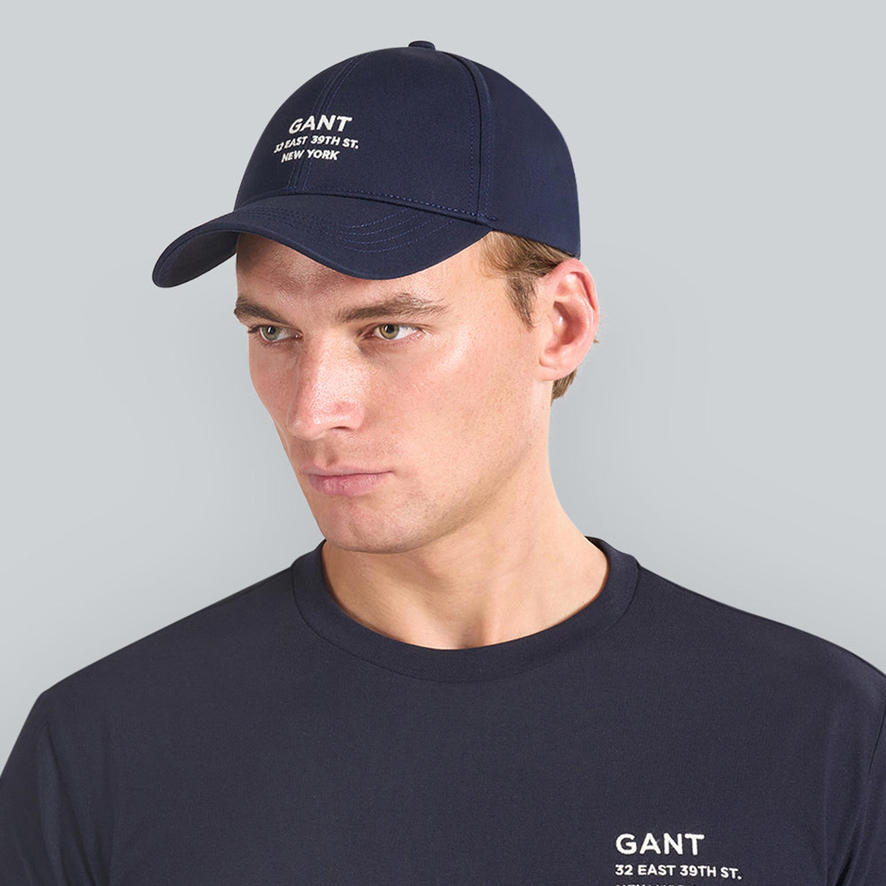 كاب بيسبول رجالي من القطن بطبعة اسم العلامة التجارية من غانت | 9900266-men-caps-image-5