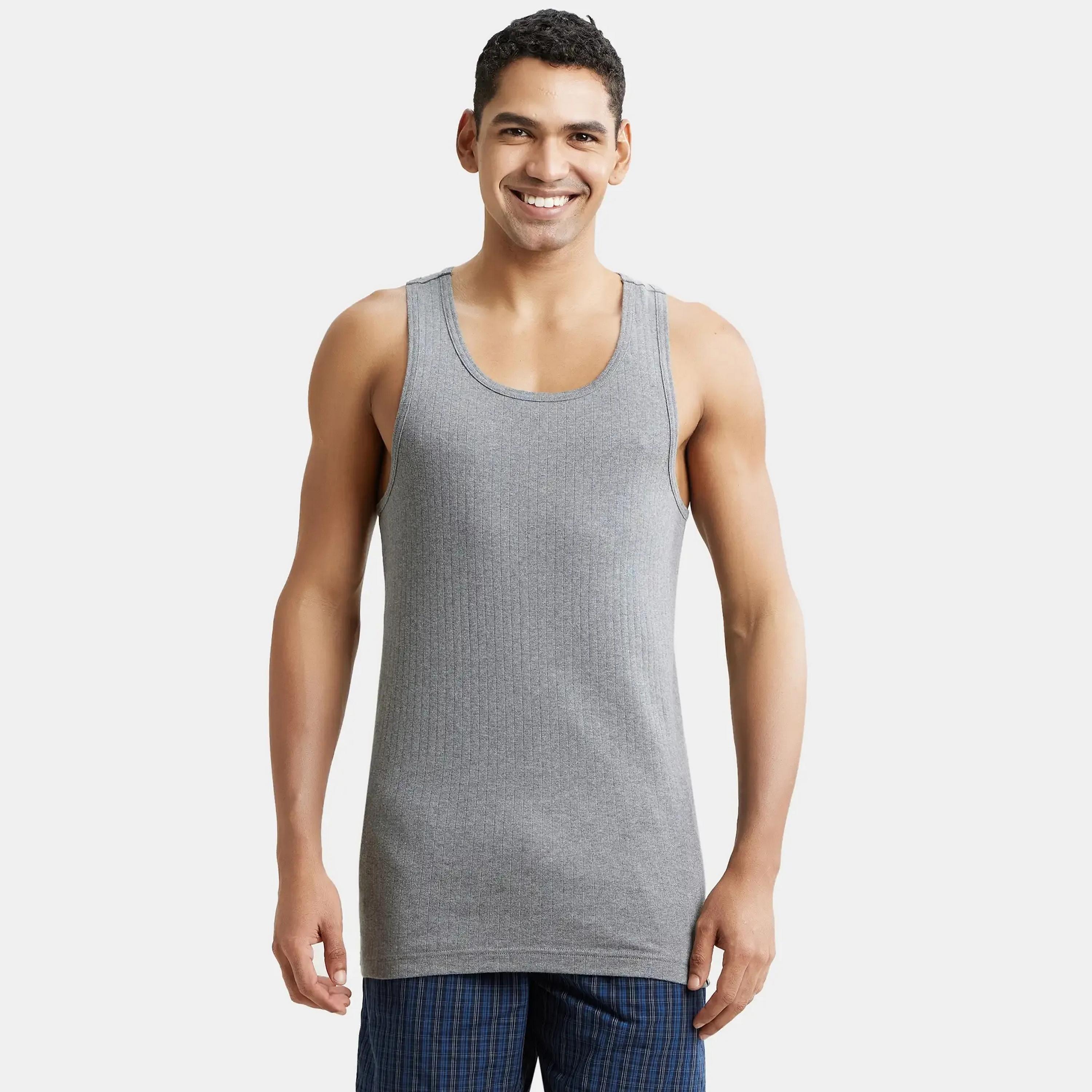 Jockey Textured Scoop Neck Men's Vest-men-clothing-innerwear-vests-image-1