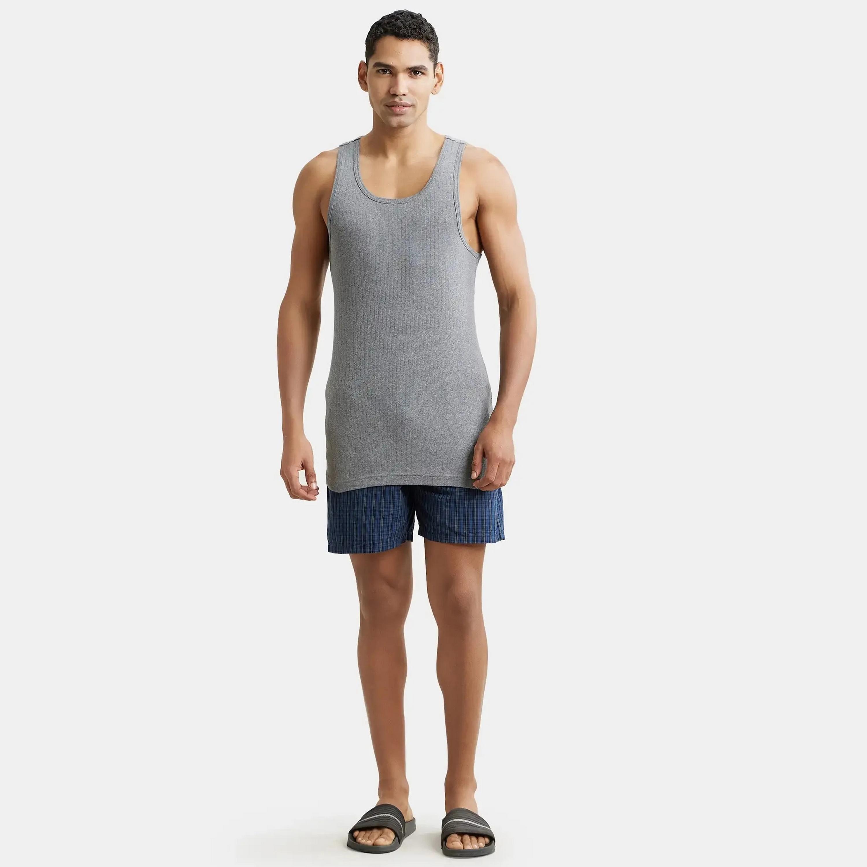Jockey Textured Scoop Neck Men's Vest-men-clothing-innerwear-vests-image-2