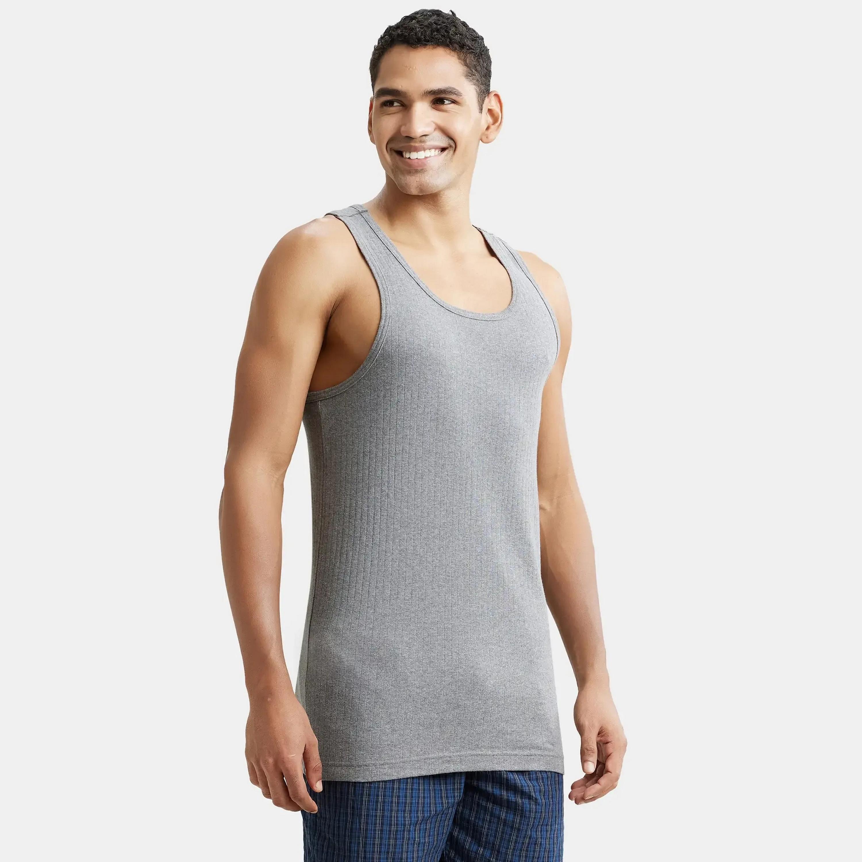 Jockey Textured Scoop Neck Men's Vest-men-clothing-innerwear-vests-image-3