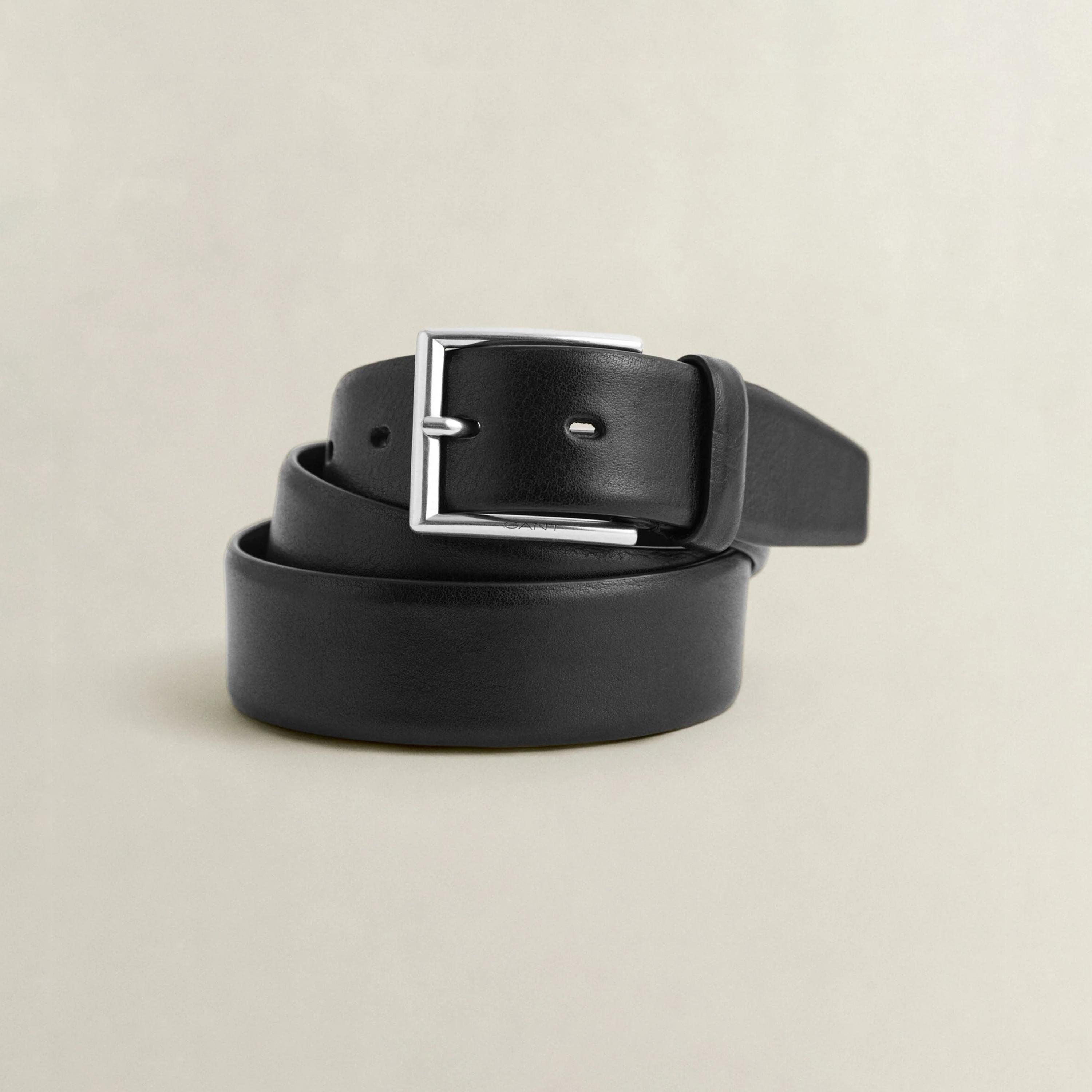 Gant Plain Leather Men's Belt with Pin Buckle-men-beltsandwallets-belts-image-1