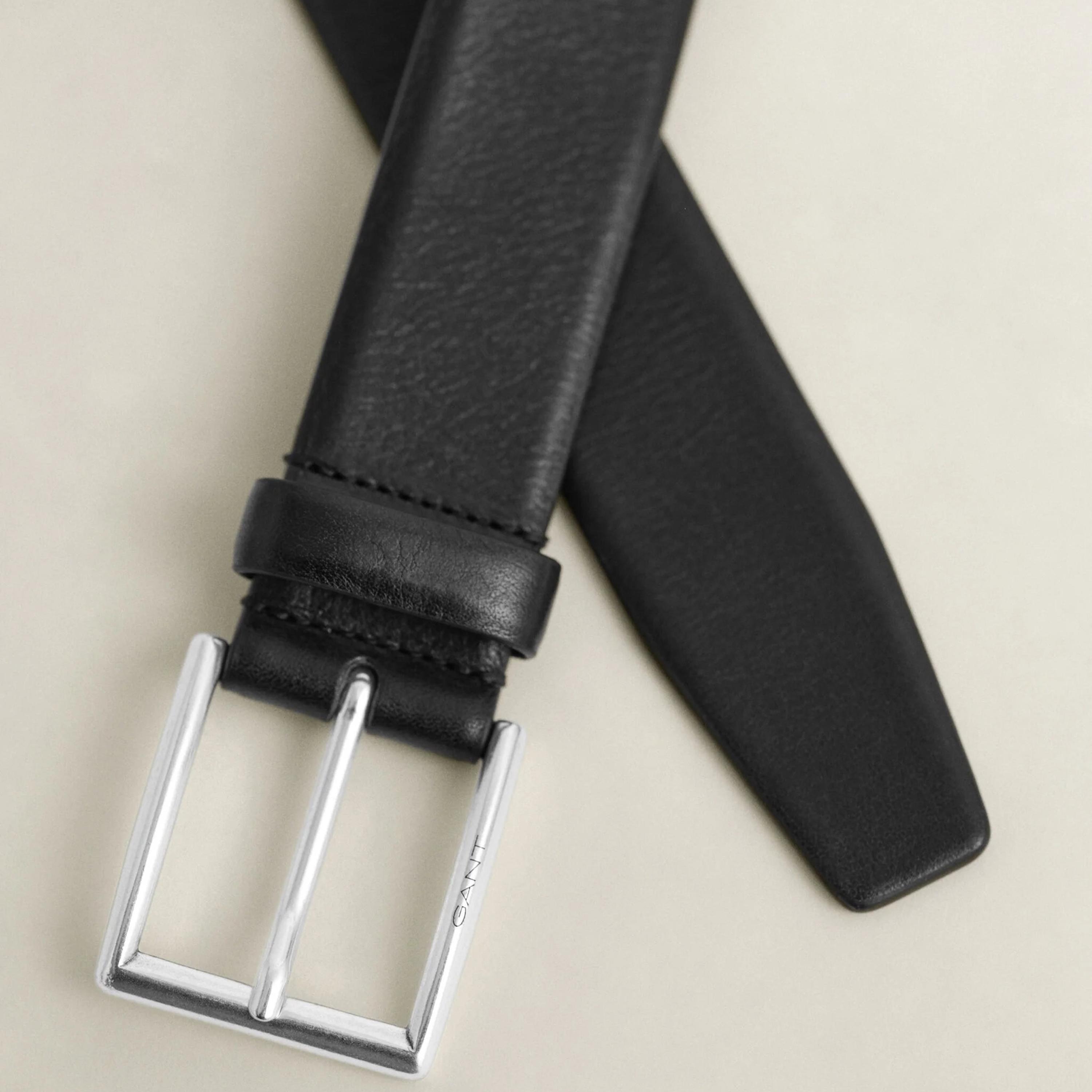 Gant Plain Leather Men's Belt with Pin Buckle-men-beltsandwallets-belts-image-2