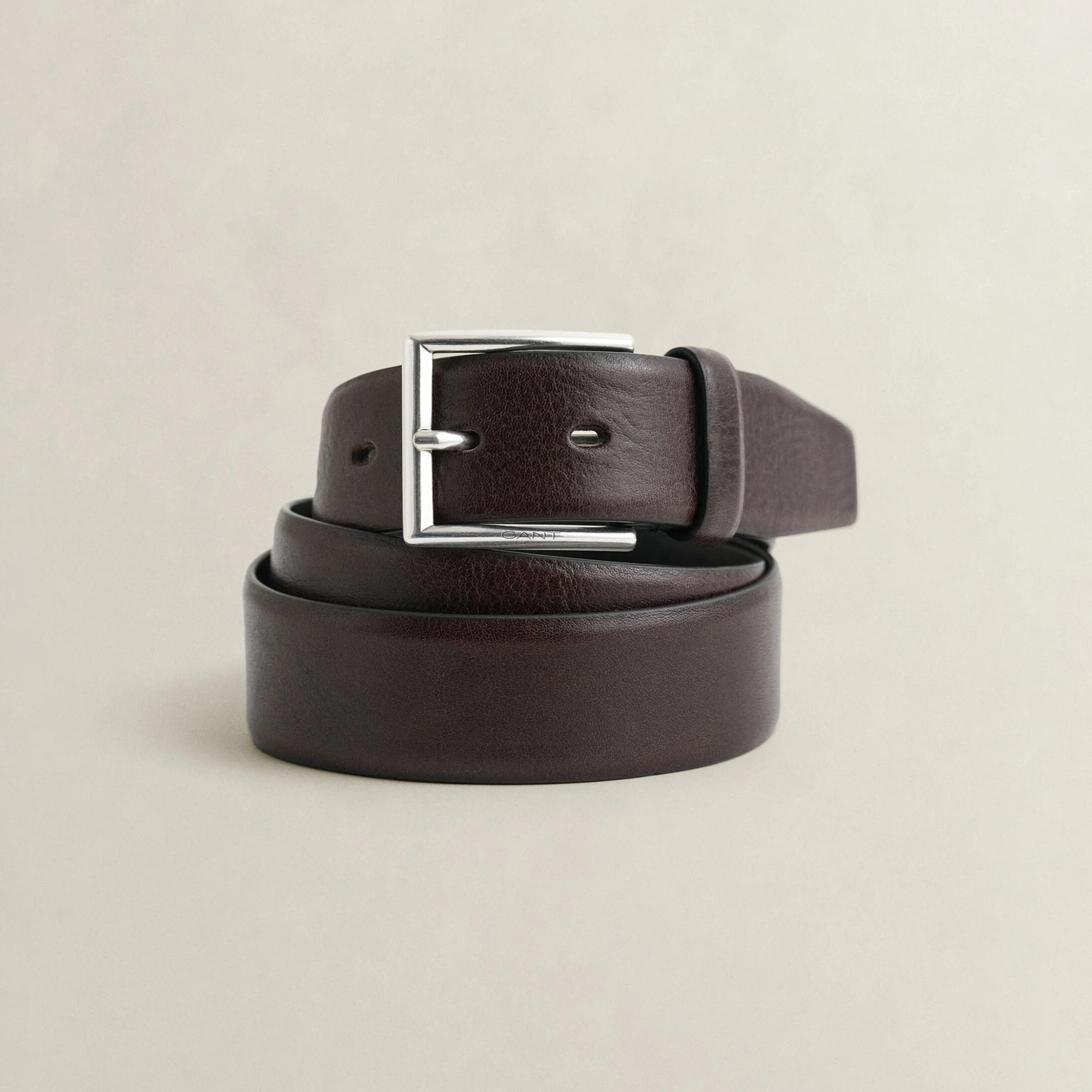 Gant Plain Leather Men's Belt with Pin Buckle-men-beltsandwallets-belts-image-1