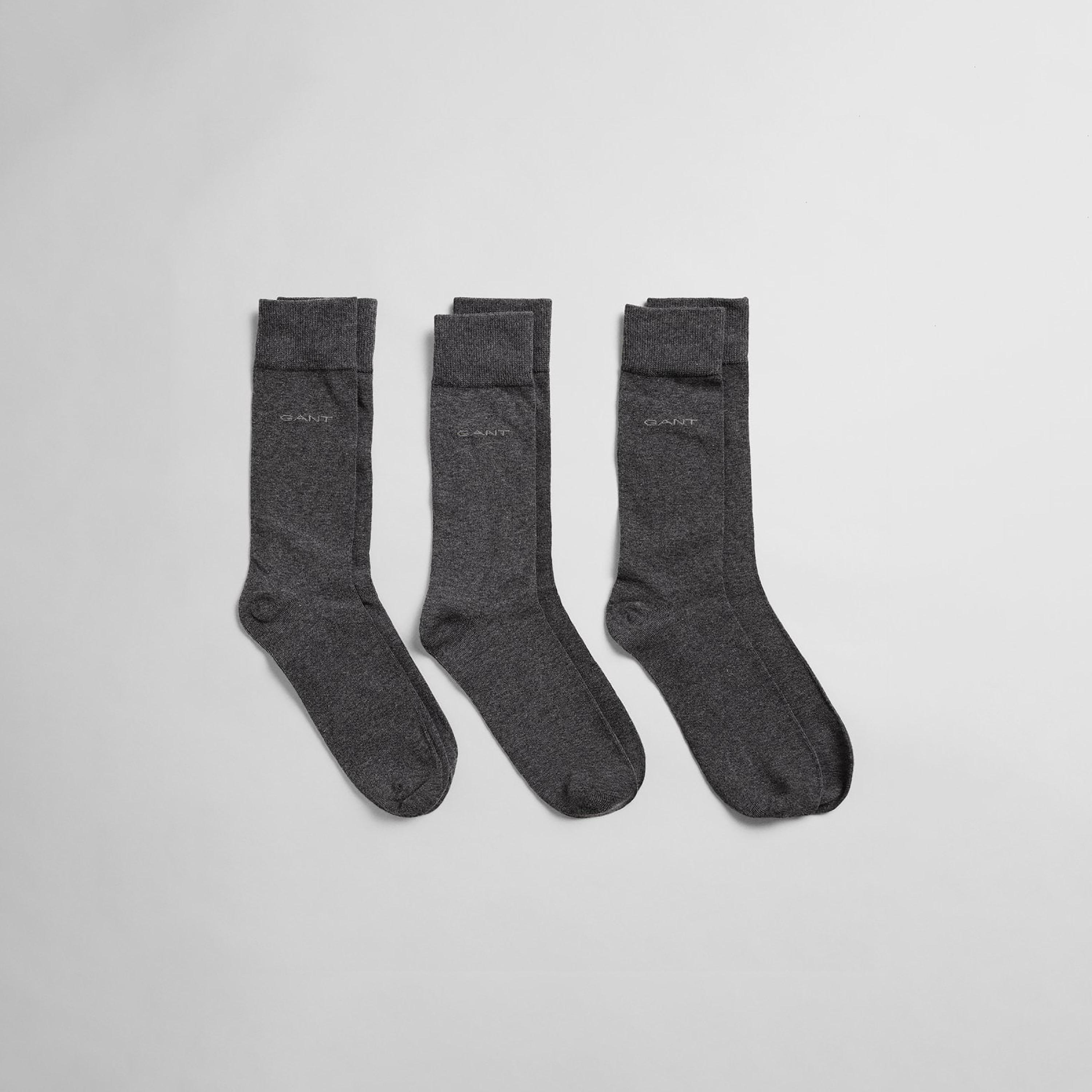 Gant 3-Pack Logo Print Cotton Blend Calf Length Socks | 9960143-GAN-men-socks-image-2