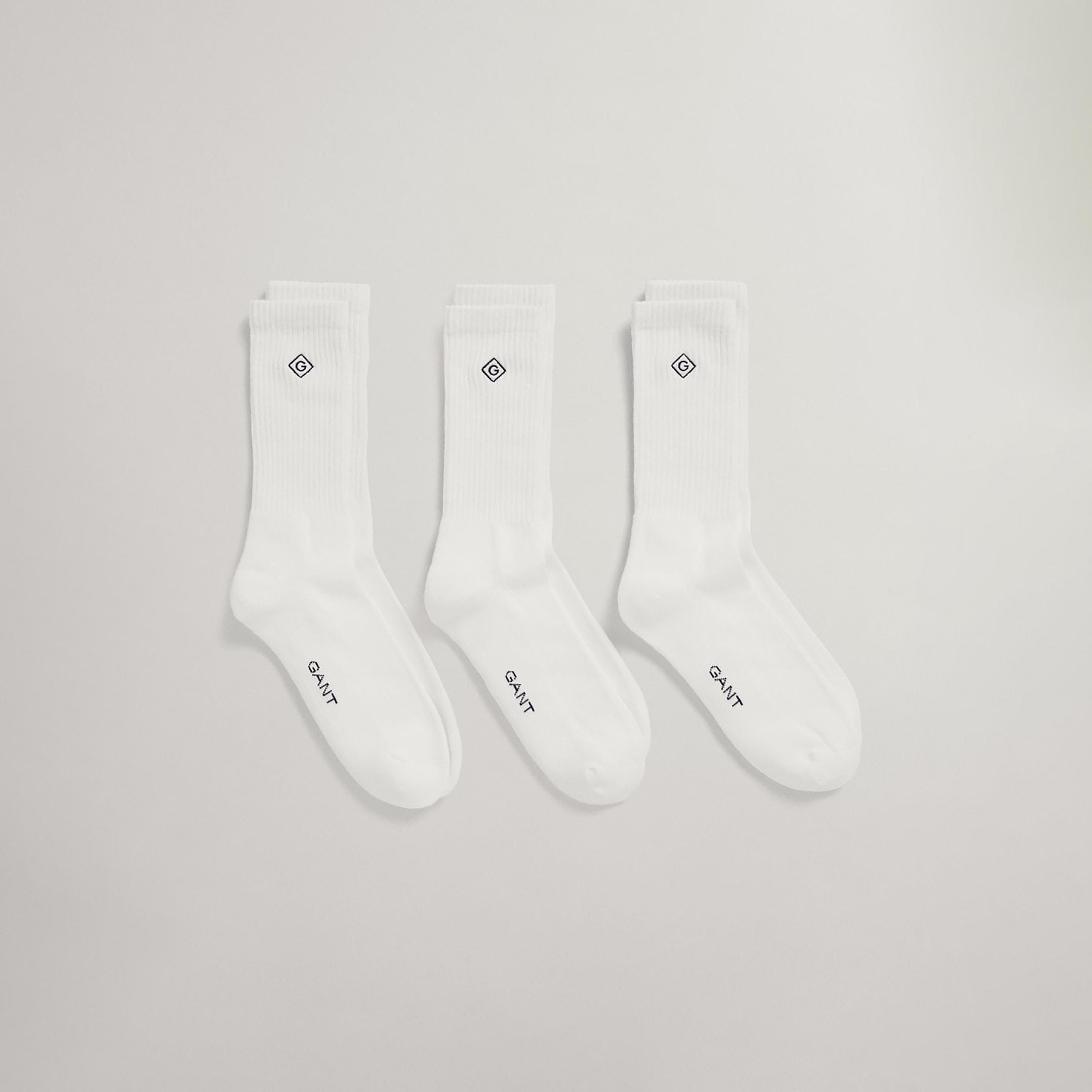 مجموعة جوارب مكونة من 3 جوارب بتفاصيل الشعار-men-socks-image-1