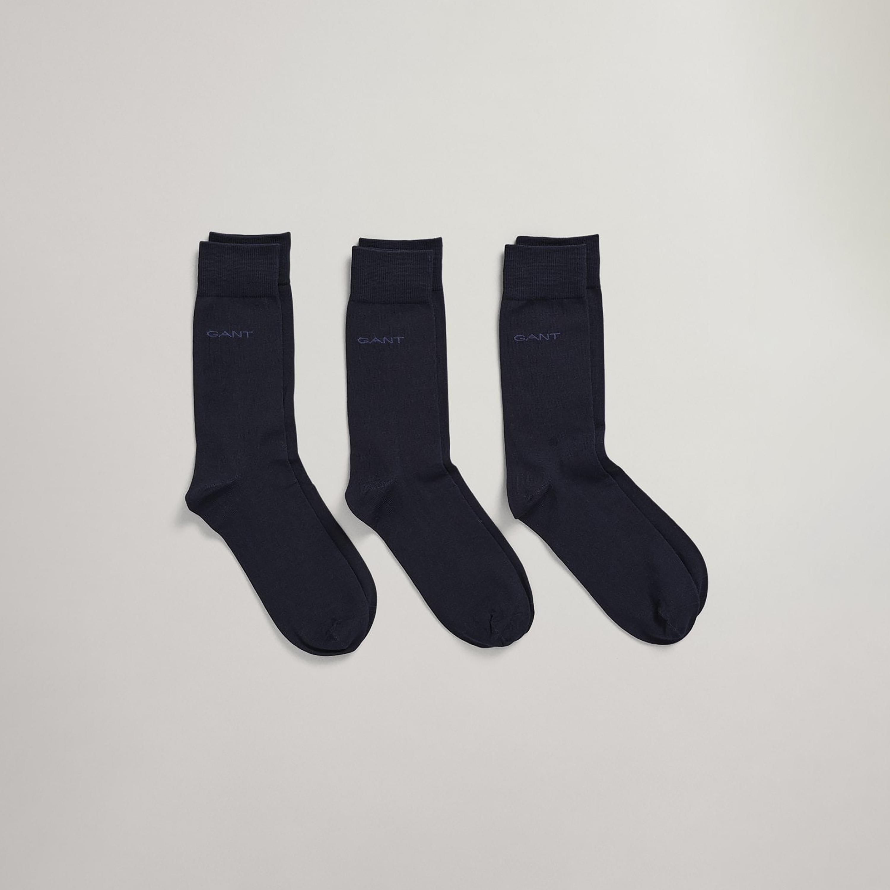 Gant Pack of 3 Logo Detail Crew Socks-men-socks-image-3