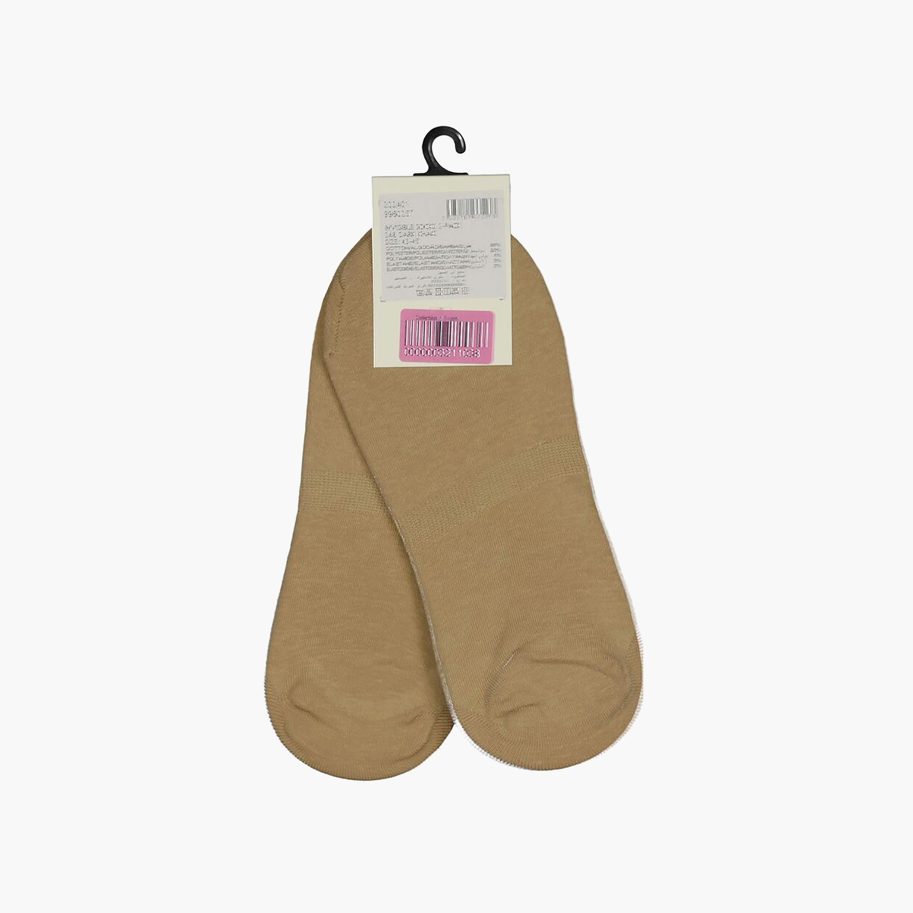 Gant 2-Pack Logo Print Cotton Blend Invisible Socks | 9960257-GAN-men-socks-image-3