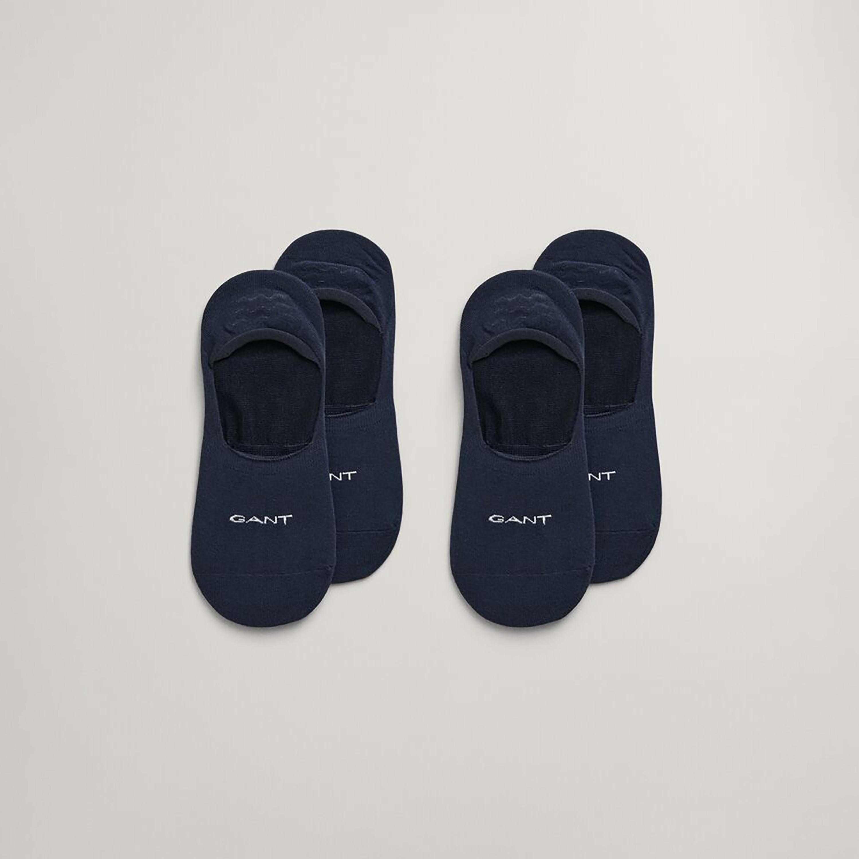 Gant 2-Pack Logo Print Cotton Blend Invisible Socks | 9960257-GAN-men-socks-image-4