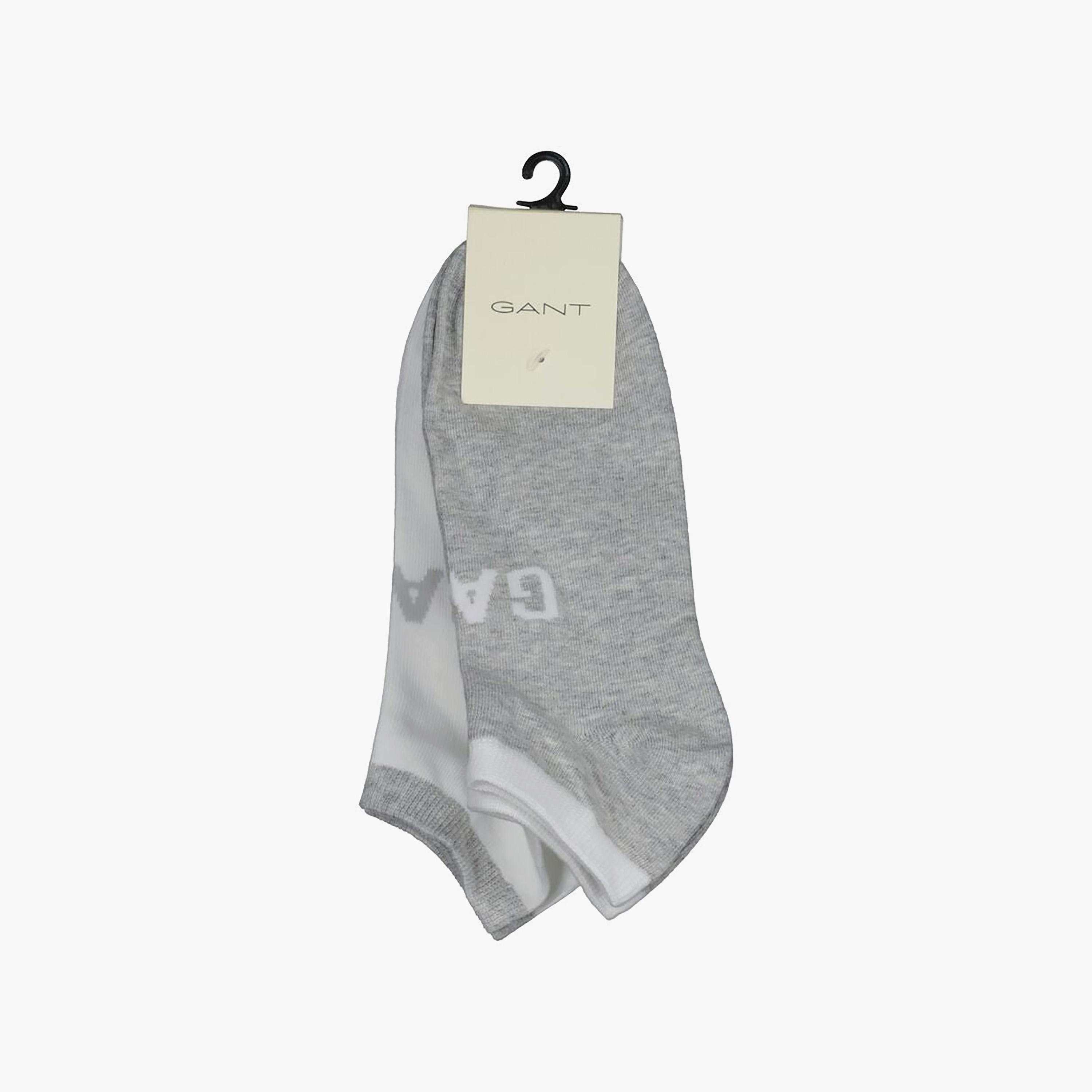 Gant 2-Pack Logo Print Cotton Blend Ankle Length Socks | 9960290-GAN-men-socks-image-2