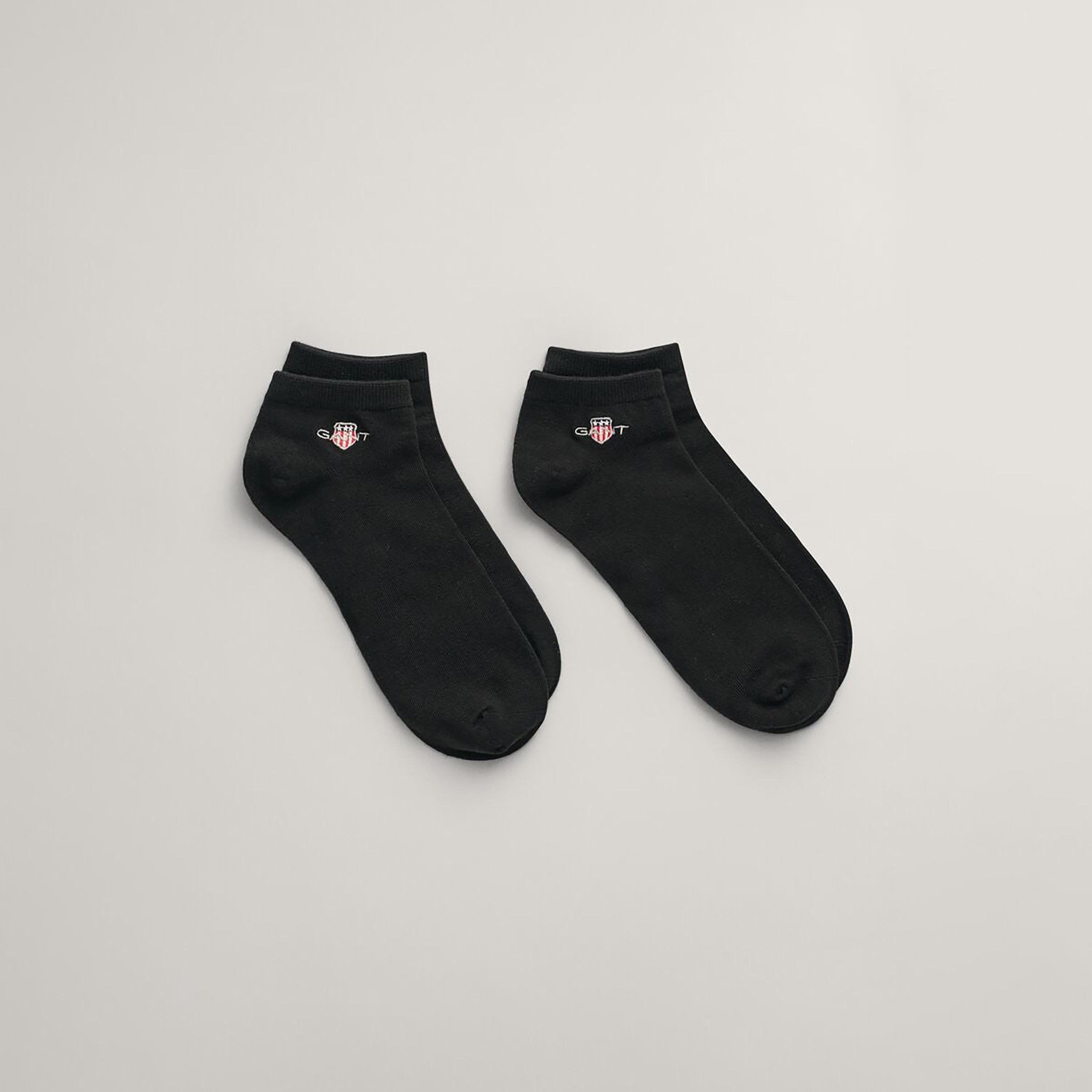 Gant 2-Pack Logo Print Cotton Blend Ankle Length Socks | 9960292-GAN-men-socks-image-1