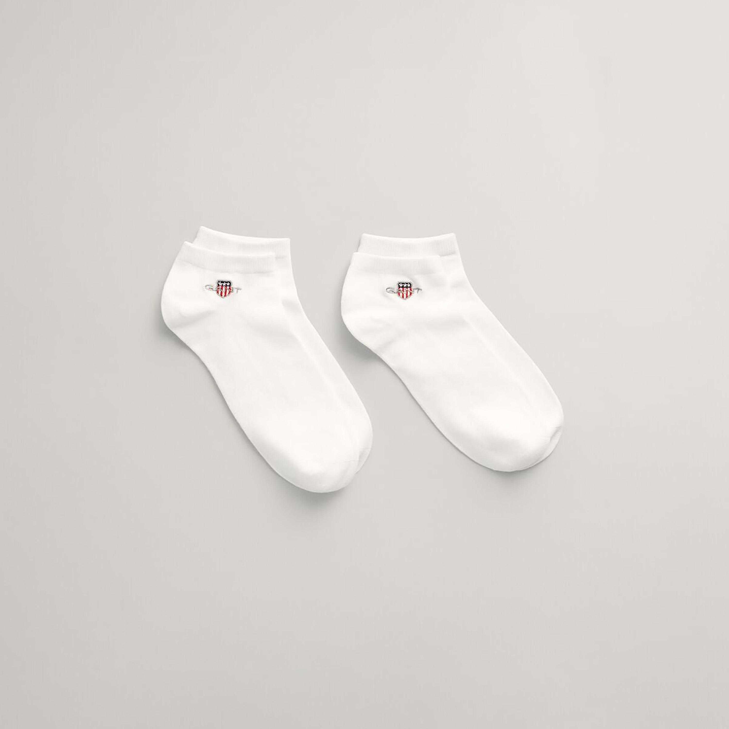 Gant 2-Pack Logo Print Cotton Blend Ankle Length Socks | 9960292-GAN-men-socks-image-7